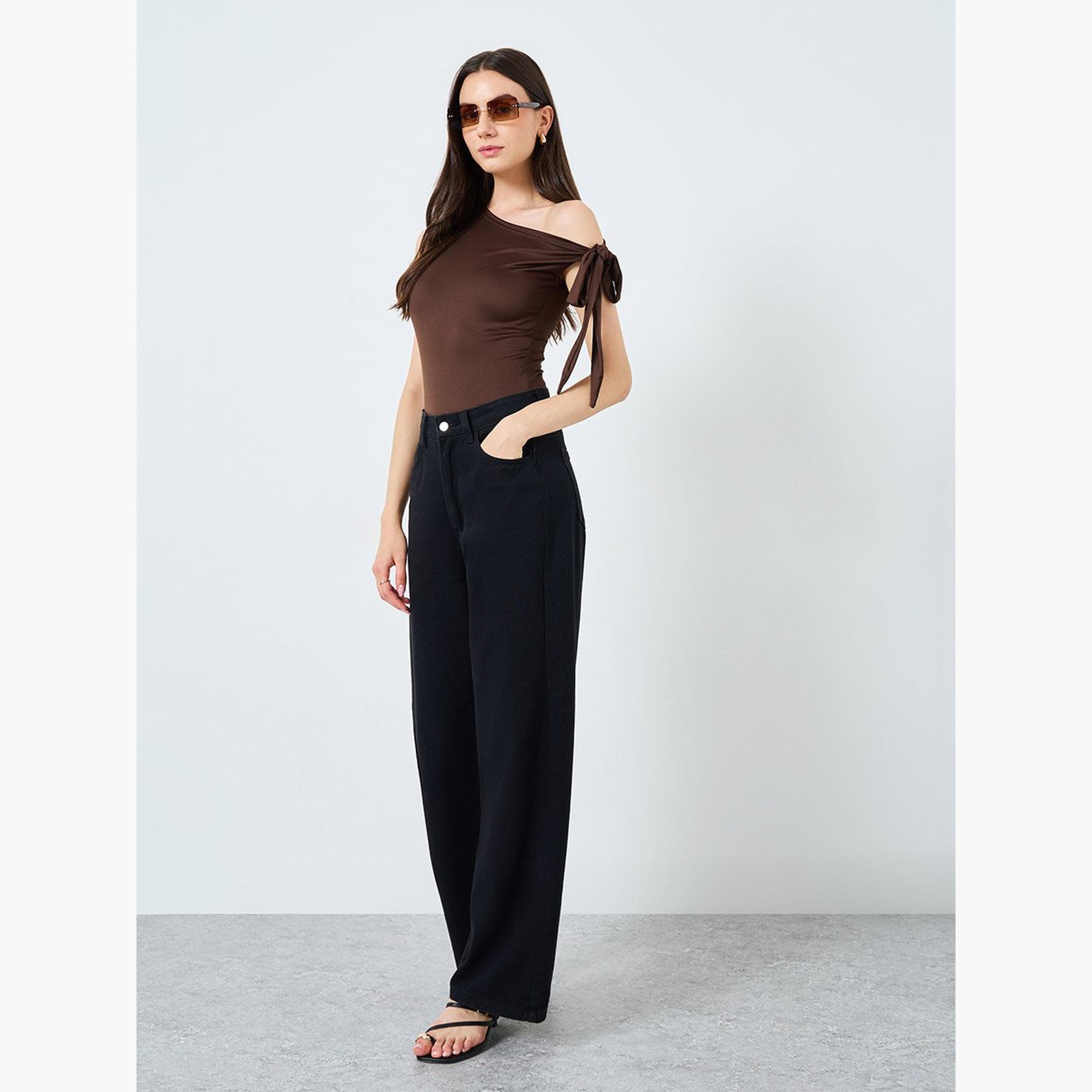 تيك تو - بدلة جسم سادة برباط على الكتف-women-clothing-shirtsandblouses-blouses-image-4