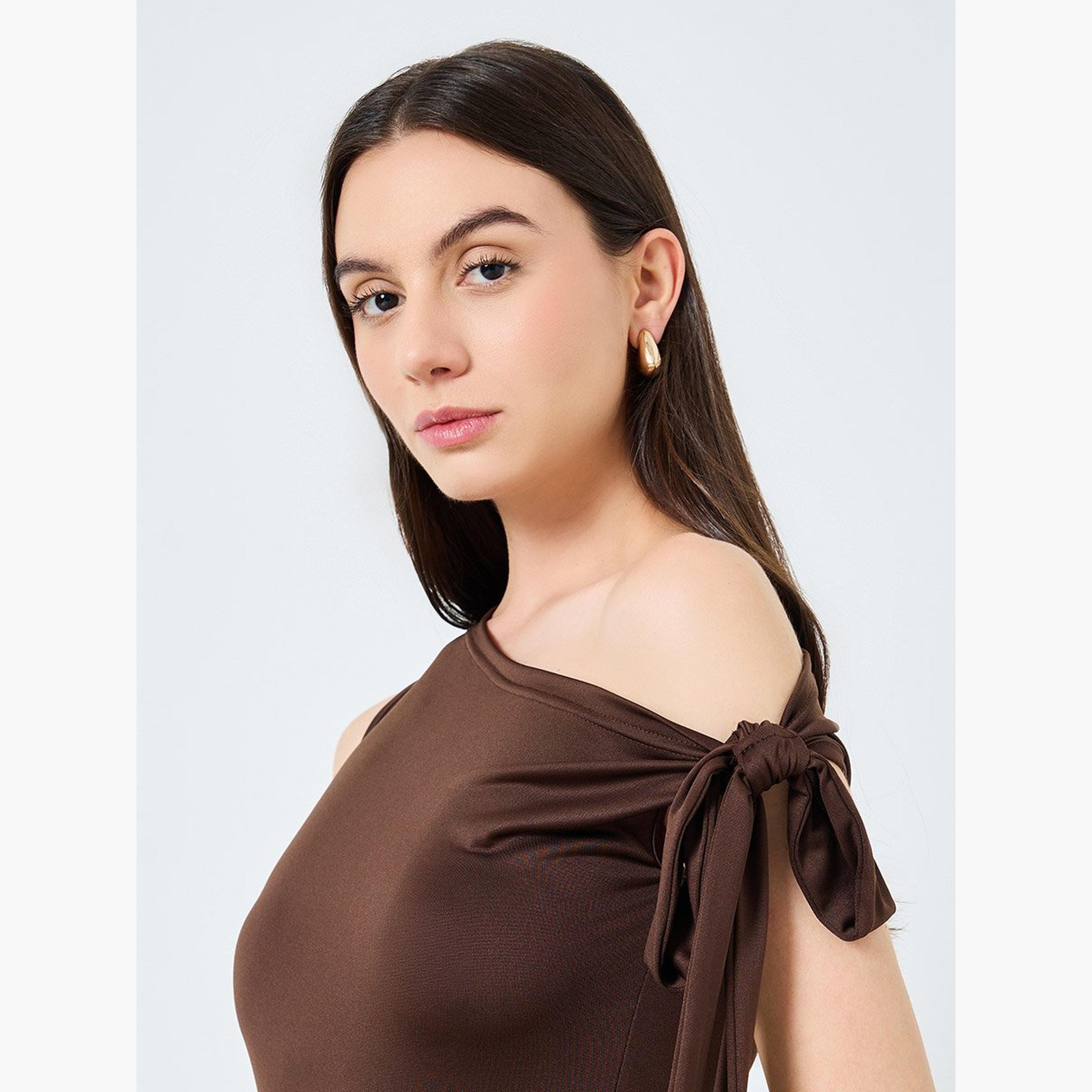 Take Two Solid One Shoulder Tie Detail Bodysuit-women-clothing-shirtsandblouses-blouses-image-4