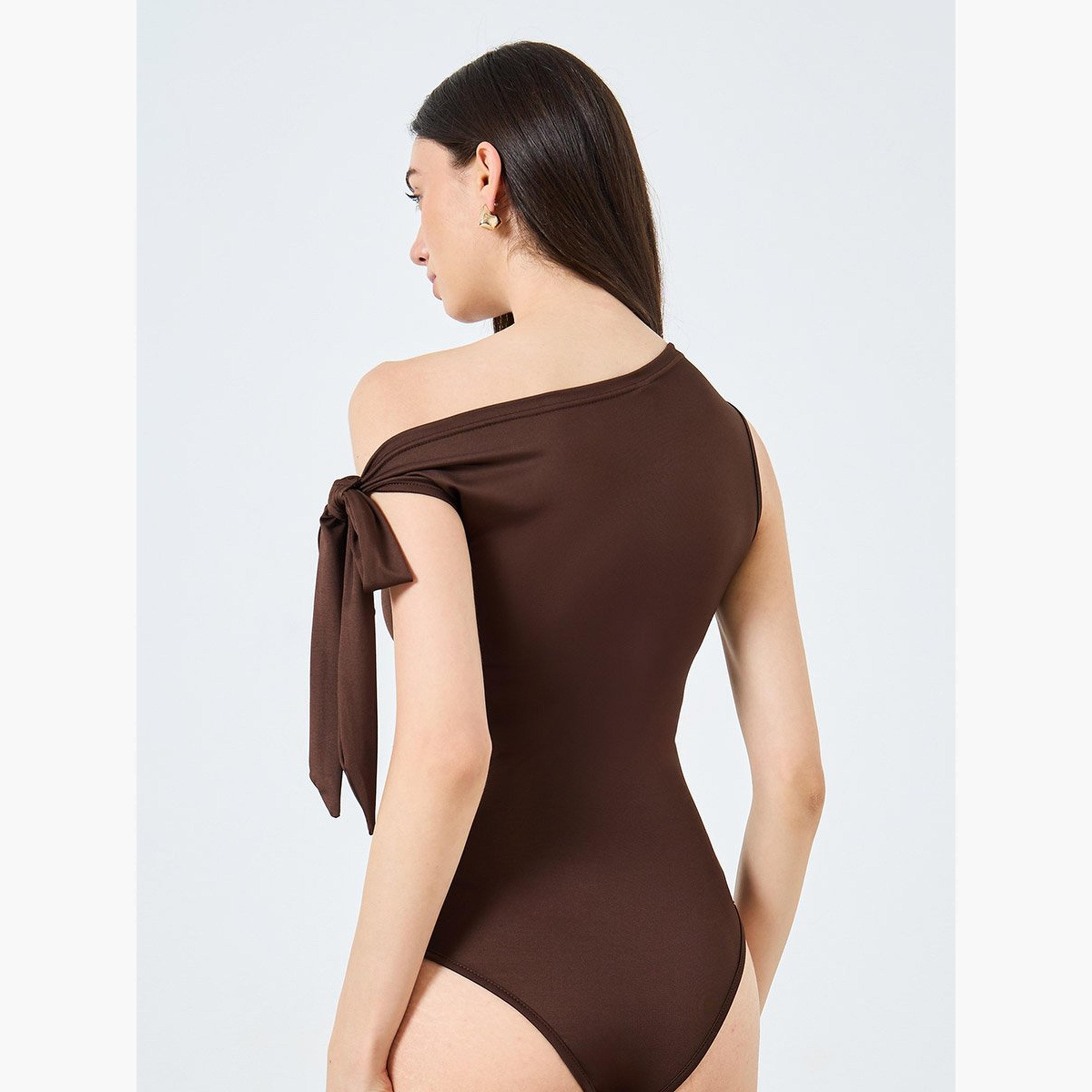 تيك تو - بدلة جسم سادة برباط على الكتف-women-clothing-shirtsandblouses-blouses-image-1