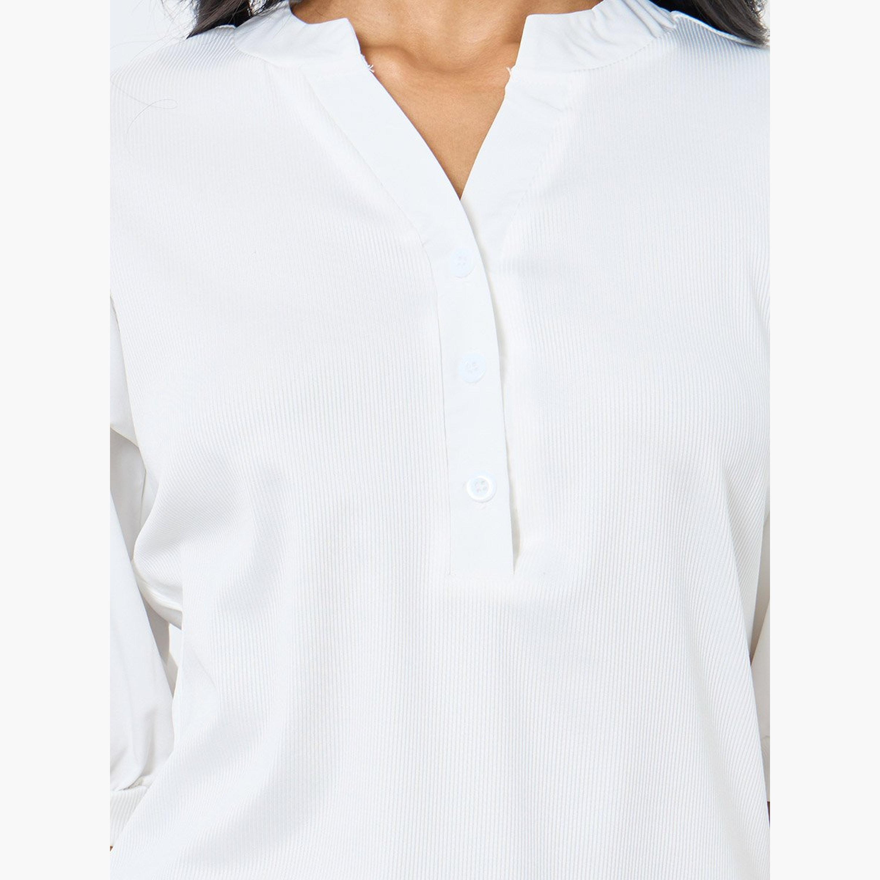 Take Two Elegant White Puff Sleeve Blouse-women-clothing-shirtsandblouses-blouses-image-3
