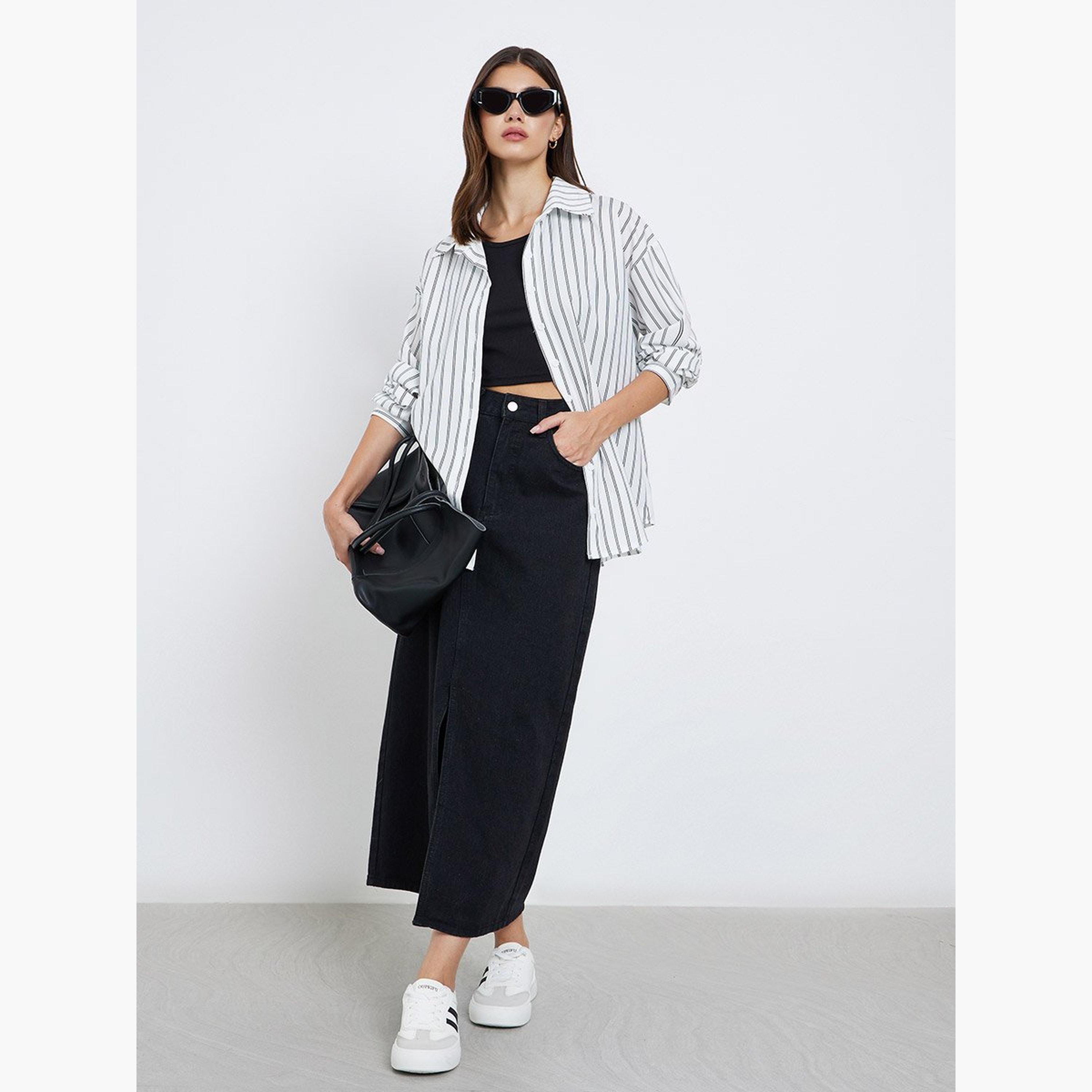 Take Two Striped Long Sleeve Oversized Shirt-women-clothing-shirtsandblouses-shirts-image-2