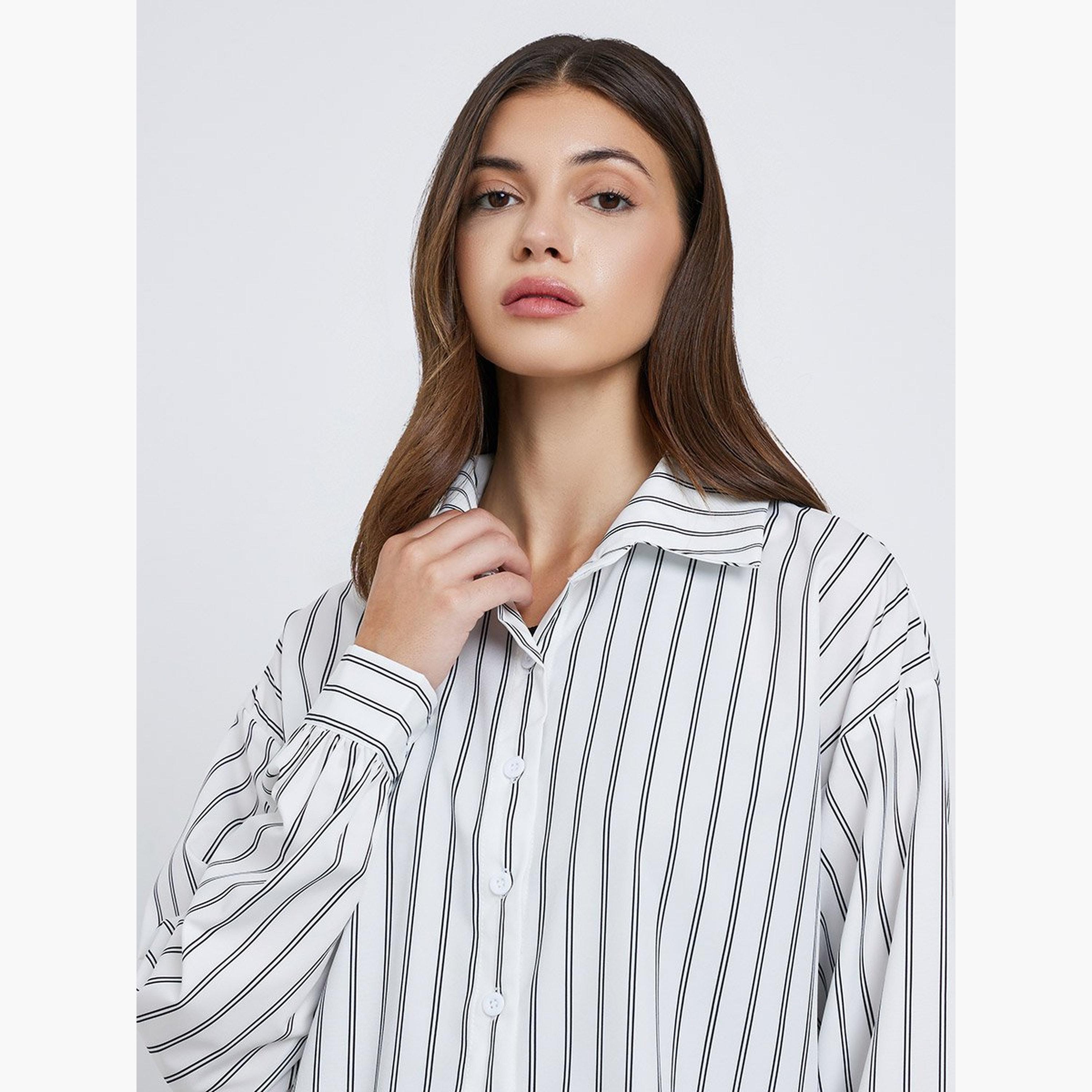 Take Two Striped Long Sleeve Oversized Shirt-women-clothing-shirtsandblouses-shirts-image-4