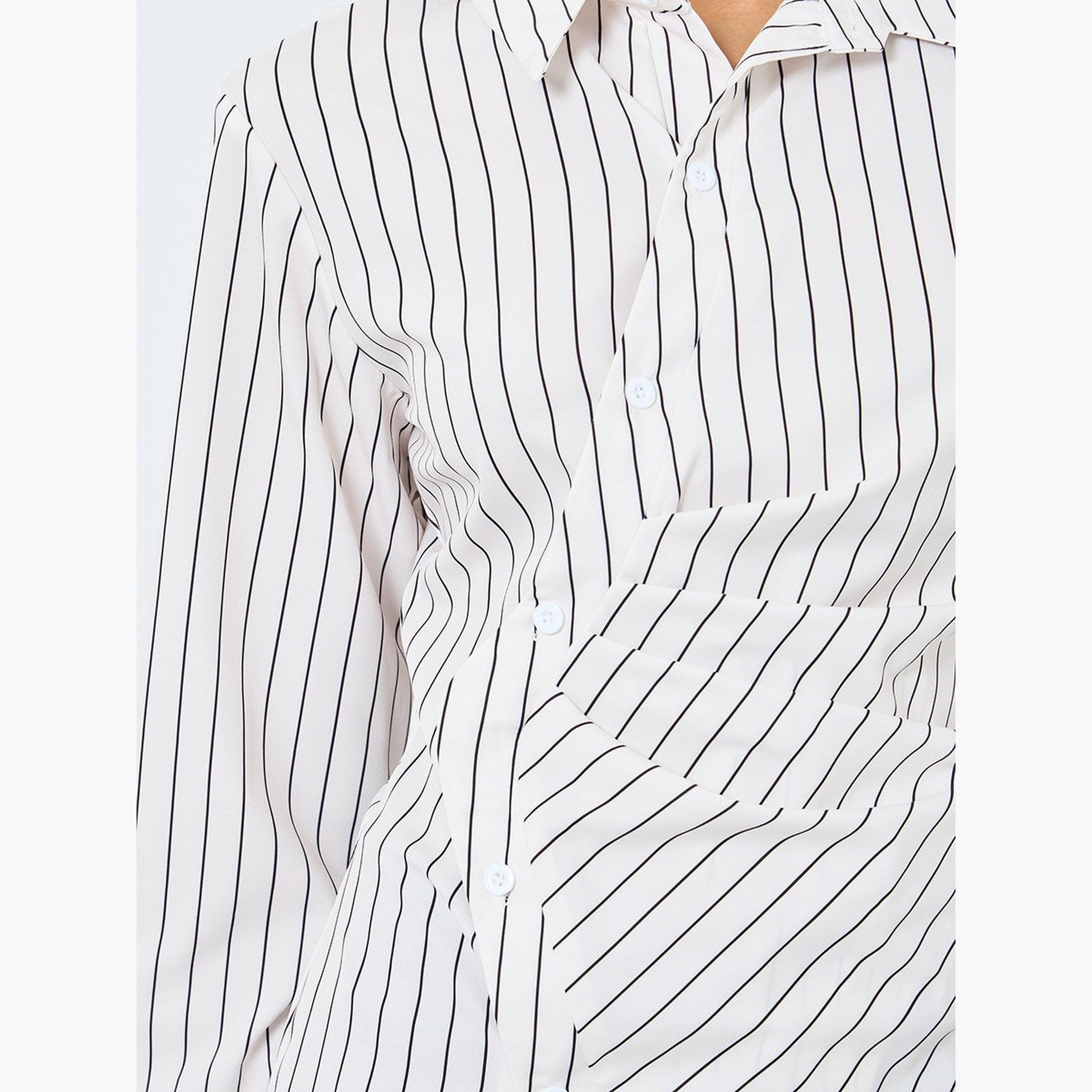 Take Two Striped Buttoned Wrap Top-women-clothing-shirtsandblouses-shirts-image-3