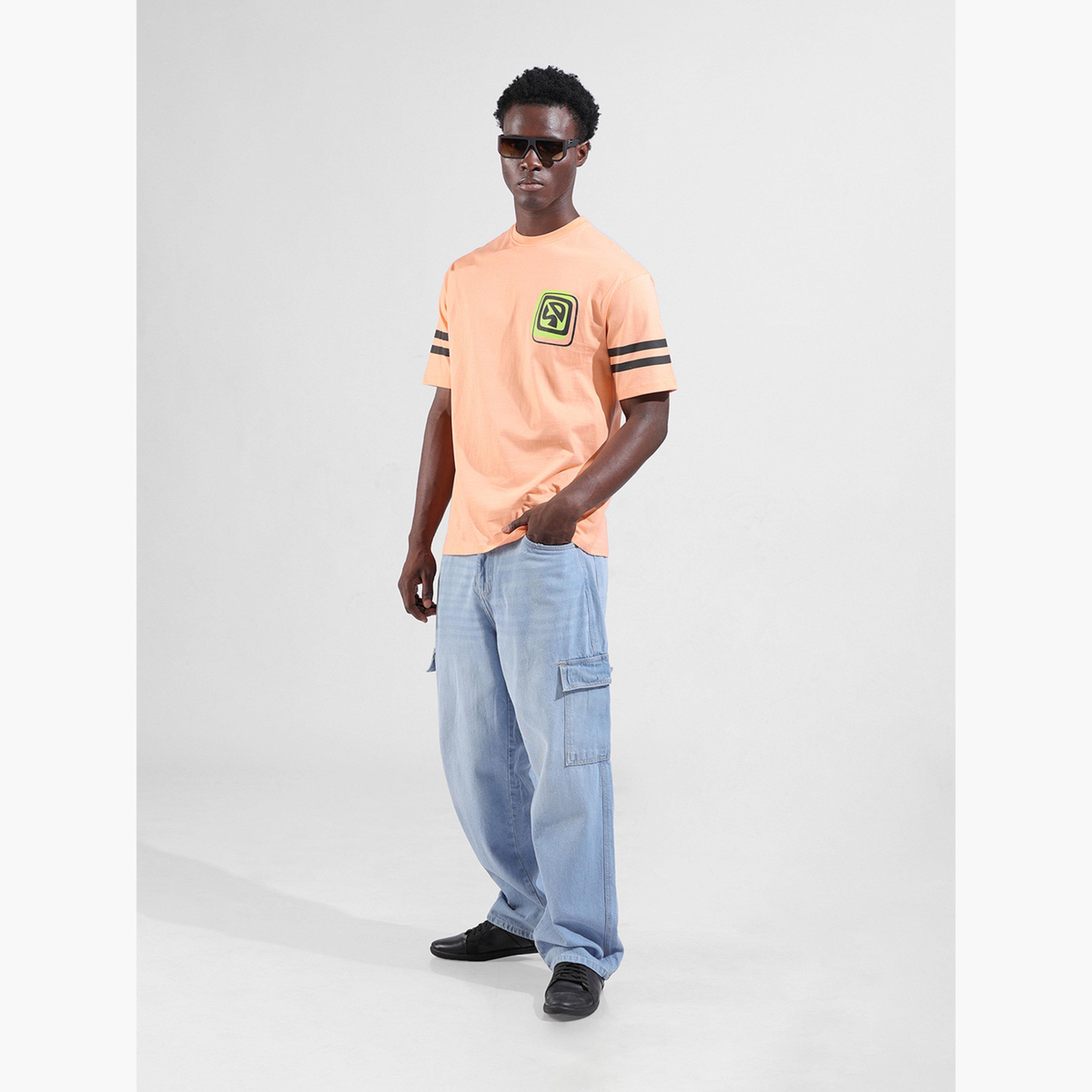 The Indian Garage Co Men Mid Rise Baggy Fit Cargo Jeans-men-clothing-bottoms-jeans-image-2