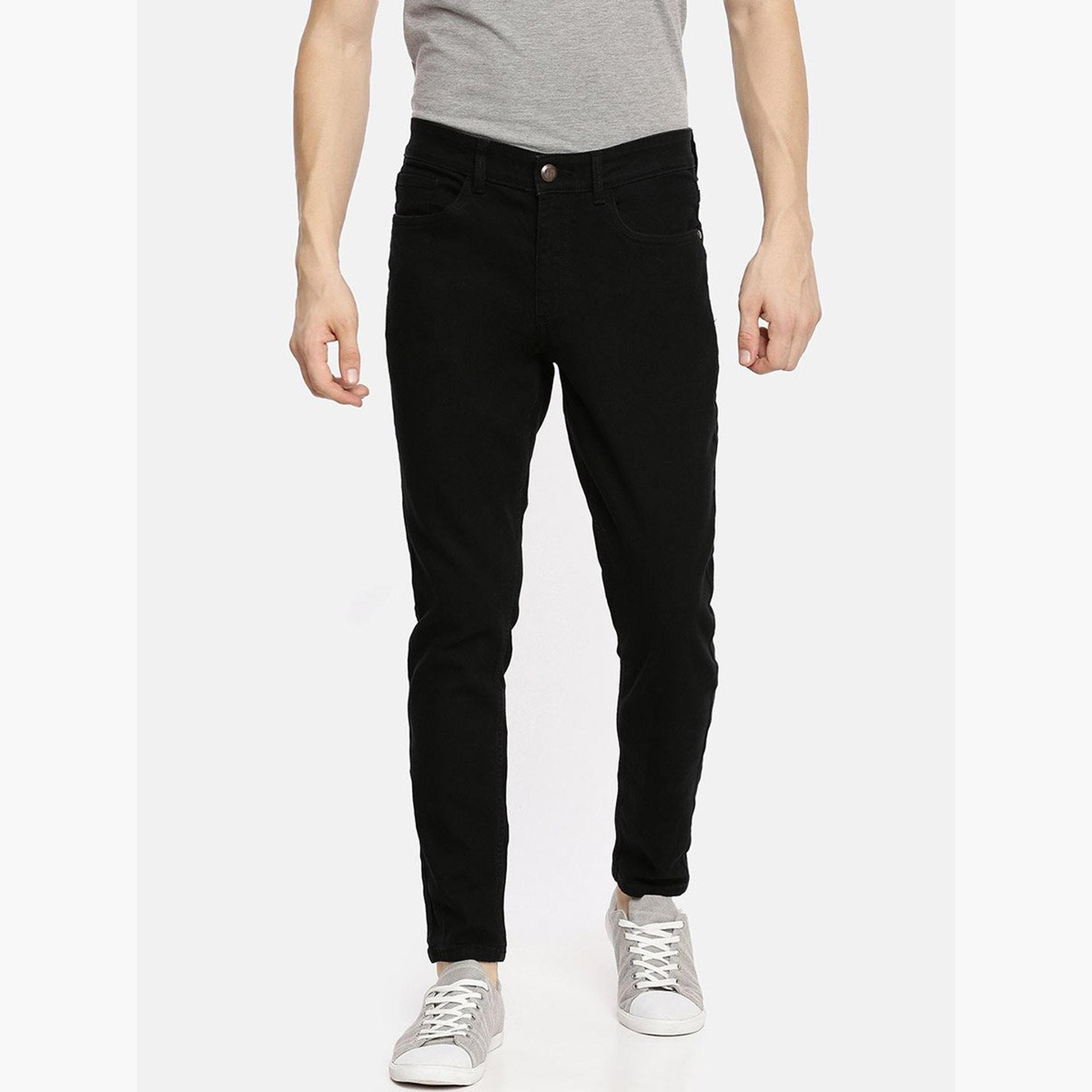 ذا انديان كراج كو × ستايلي - بنطال جينز للرجال ضيق متوسط ​​الارتفاع-men-clothing-bottoms-jeans-image-1