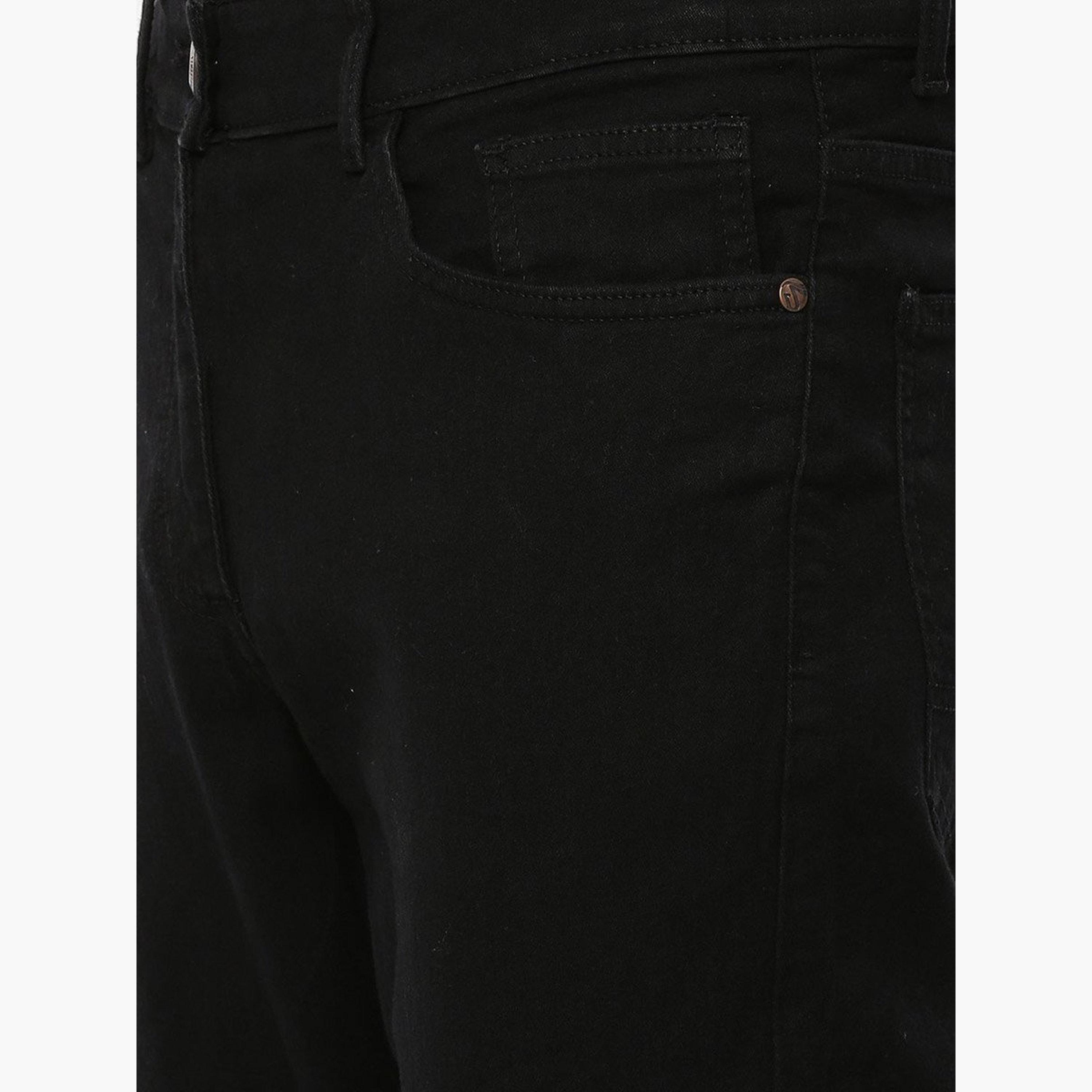 The Indian Garage Co X Styli Men Mid Rise Solid Slim Fit Jeans-men-clothing-bottoms-jeans-image-4