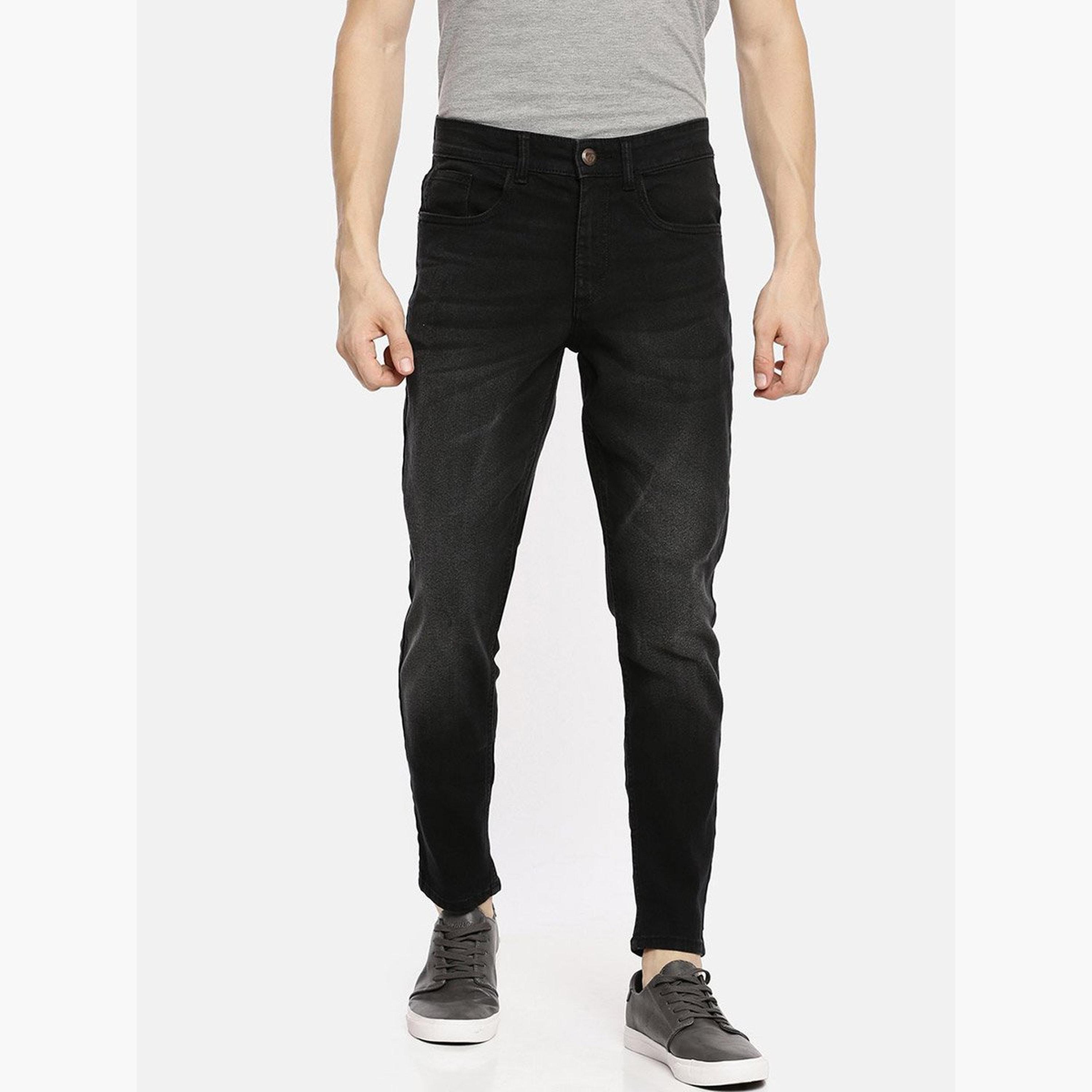 ذا انديان كراج كو × ستايلي - بنطال جينز للرجال تصميم ضيق وخصر متوسط-men-clothing-bottoms-jeans-image-1