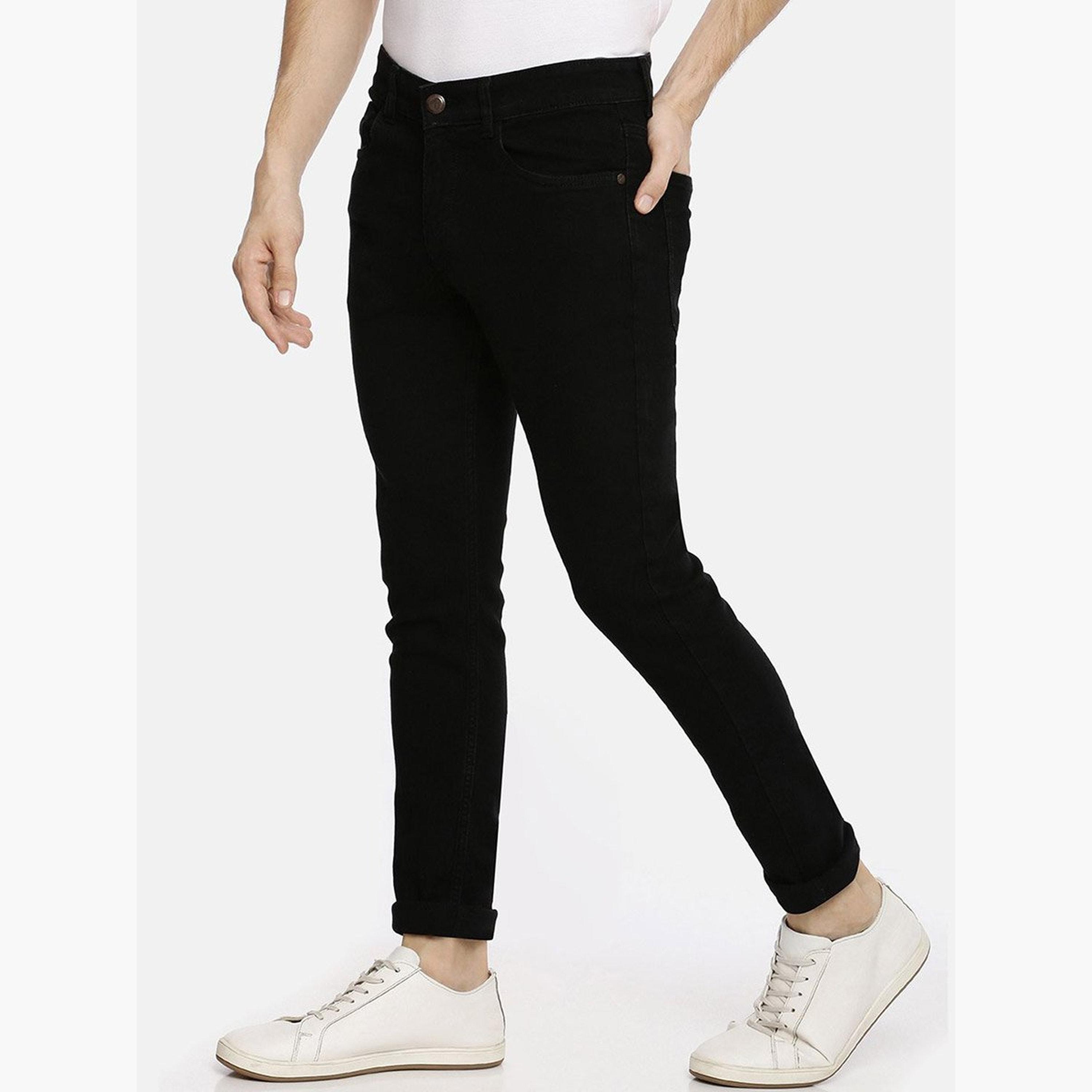 ذا انديان كراج كو × ستايلي - بنطال جينز للرجال ضيق متوسط ​​الارتفاع-men-clothing-bottoms-jeans-image-2