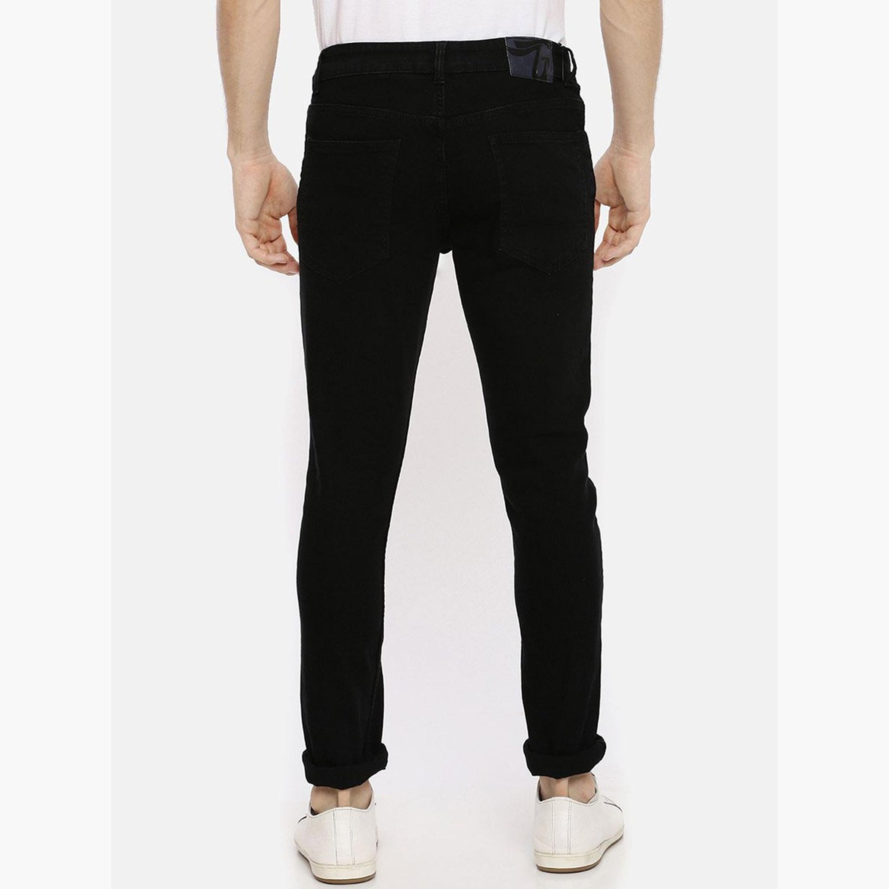 ذا انديان كراج كو × ستايلي - بنطال جينز للرجال ضيق متوسط ​​الارتفاع-men-clothing-bottoms-jeans-image-3