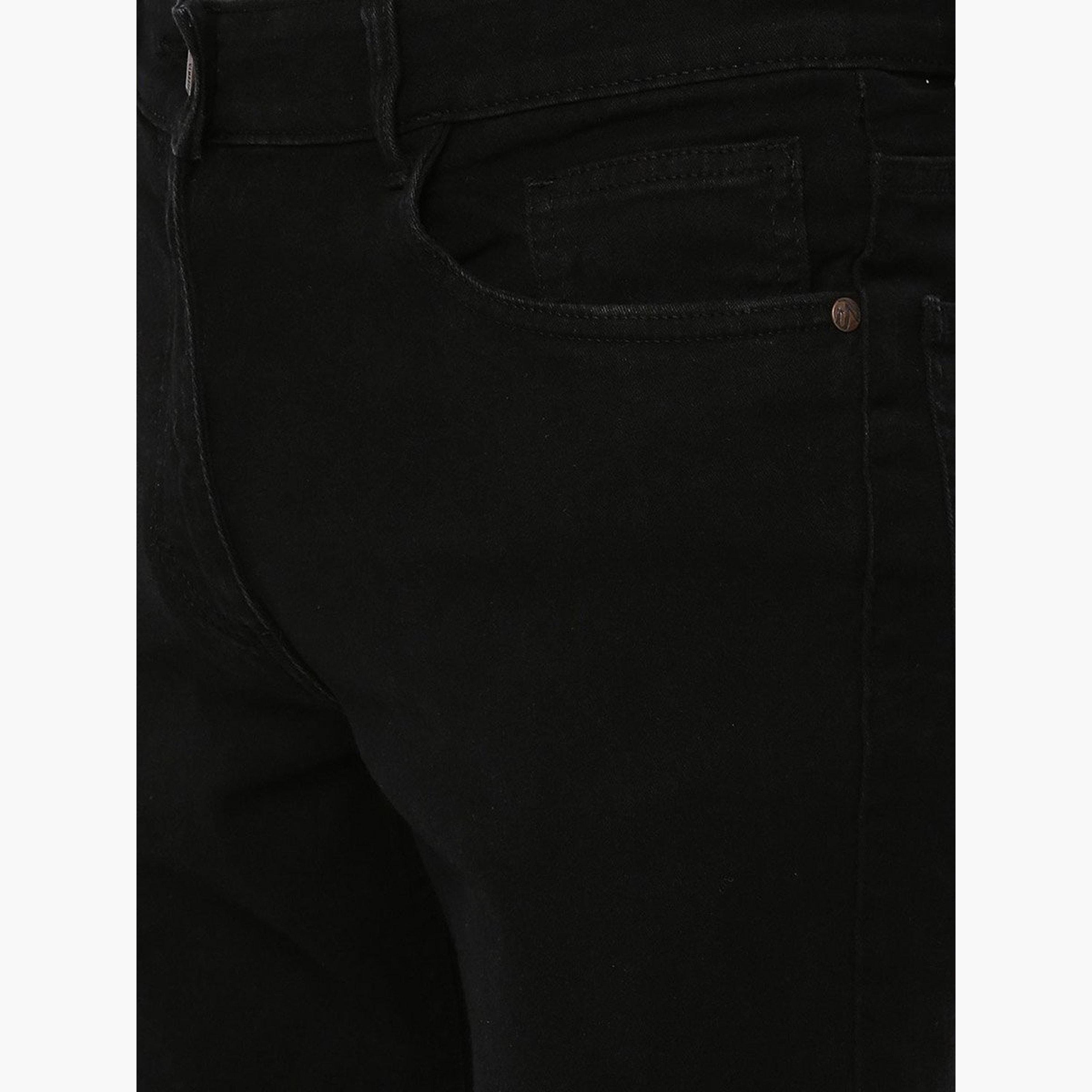 The Indian Garage Co X Styli Men Mid Rise Solid Slim Fit Jeans-men-clothing-bottoms-jeans-image-4