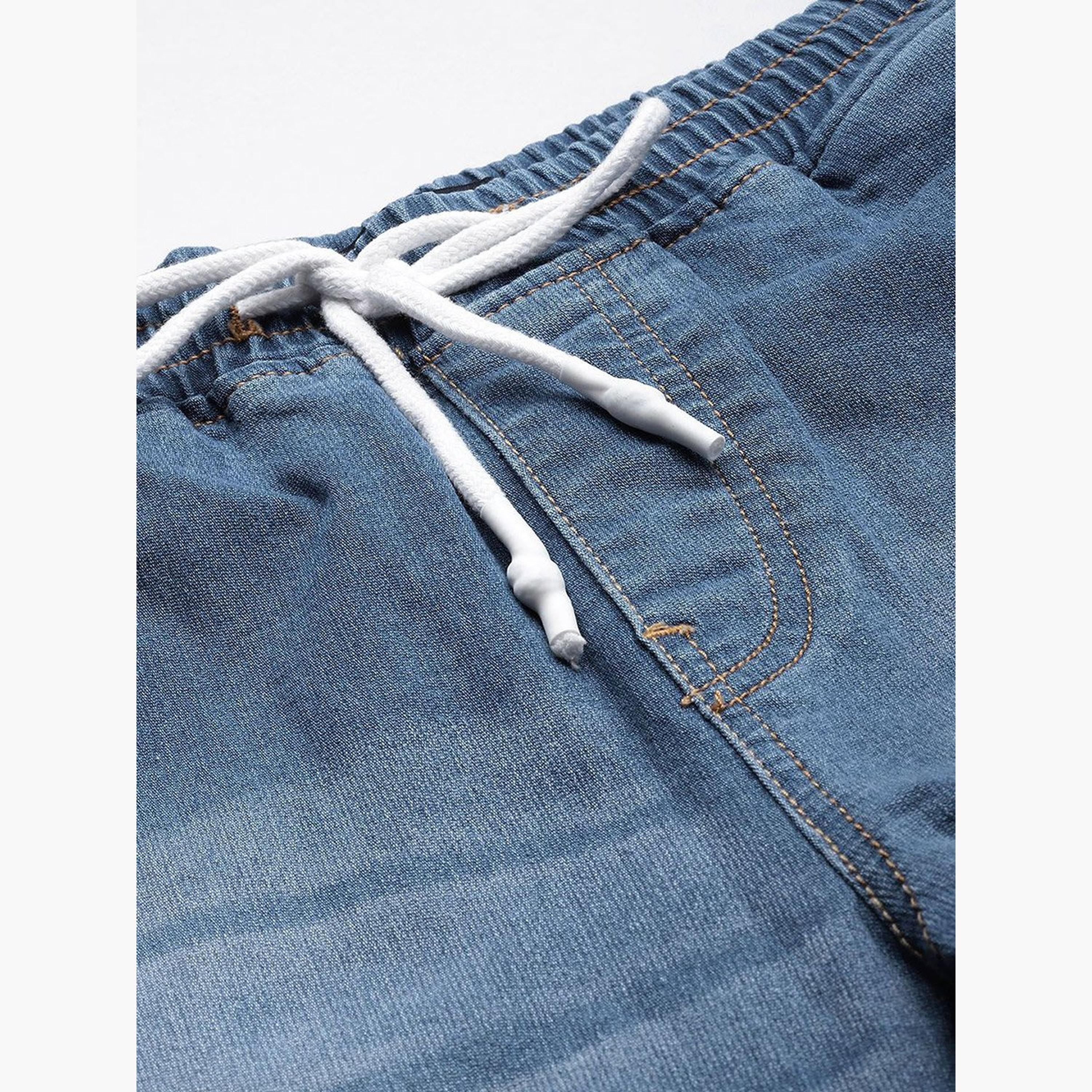 ذا انديان كراج كو × ستايلي - بنطال جينز للرجال متوسط ​​الارتفاع مع لمسة خفيفة من البهتان-men-clothing-bottoms-jeans-image-4