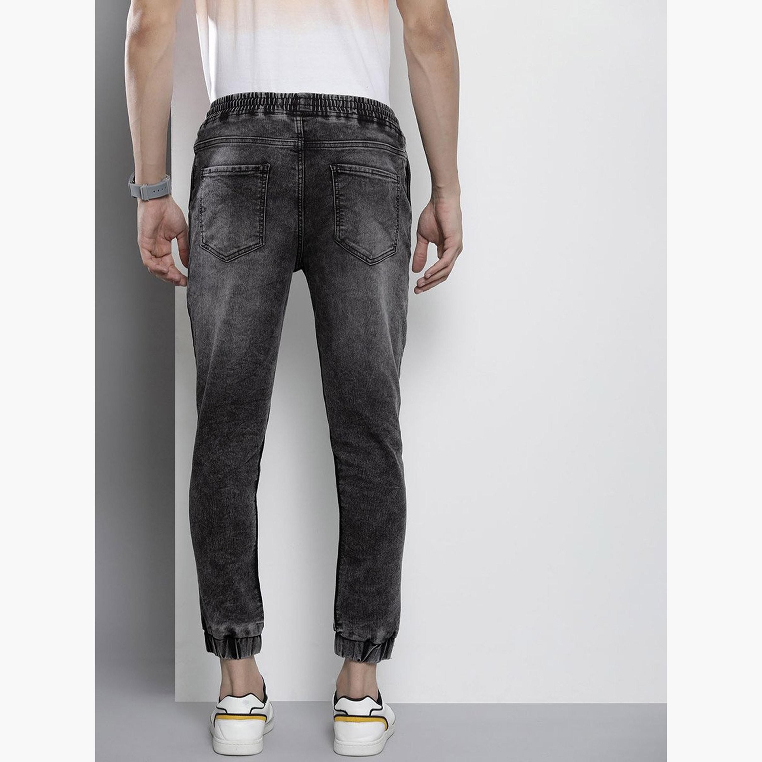 ذا انديان كراج كو × ستايلي - بنطال جينز للرجال متوسط ​​الارتفاع بقص وحياكة-men-clothing-bottoms-jeans-image-3