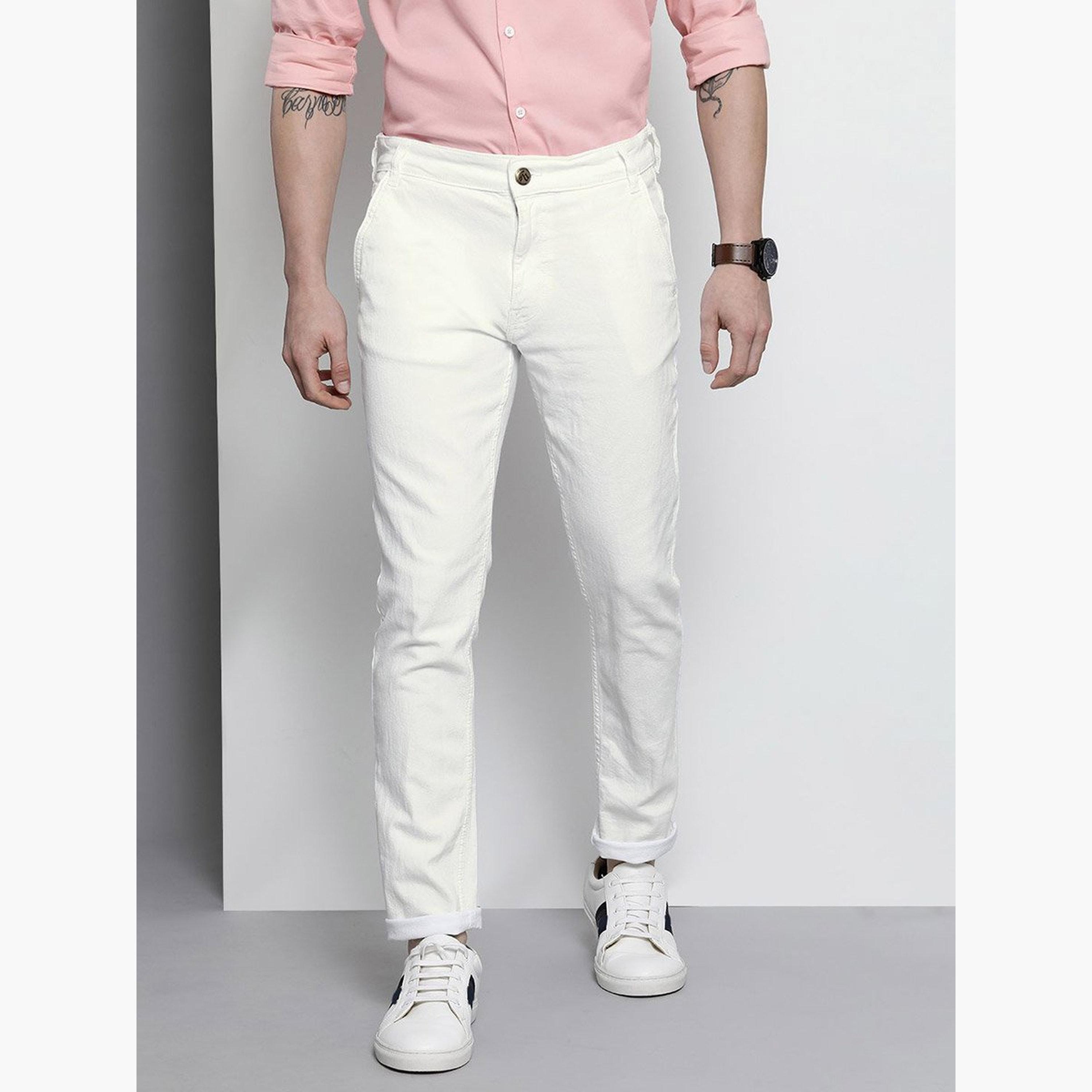 The Indian Garage Co X Styli Men Mid Rise White Slim Fit Jeans-men-clothing-bottoms-jeans-image-1