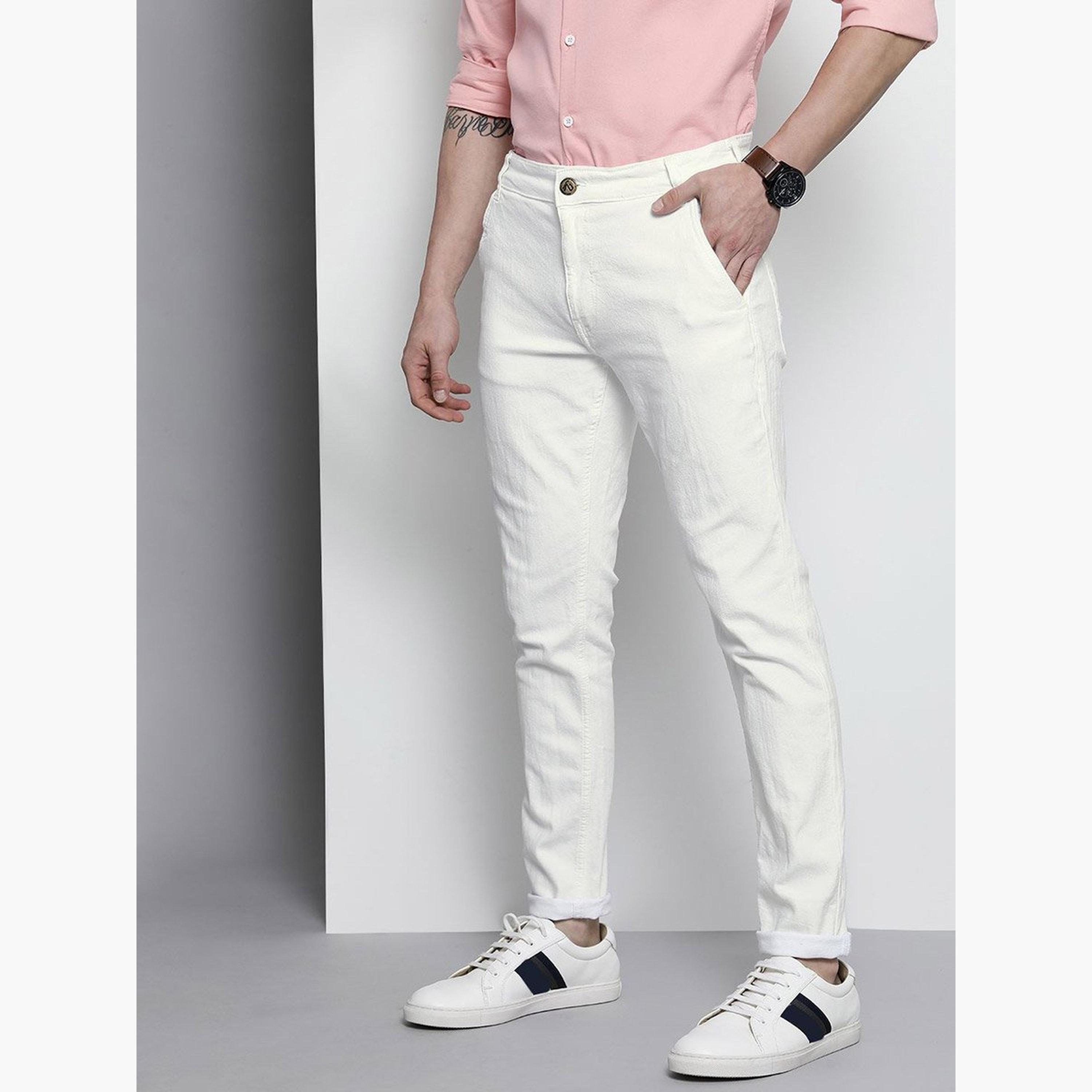 The Indian Garage Co X Styli Men Mid Rise White Slim Fit Jeans-men-clothing-bottoms-jeans-image-2
