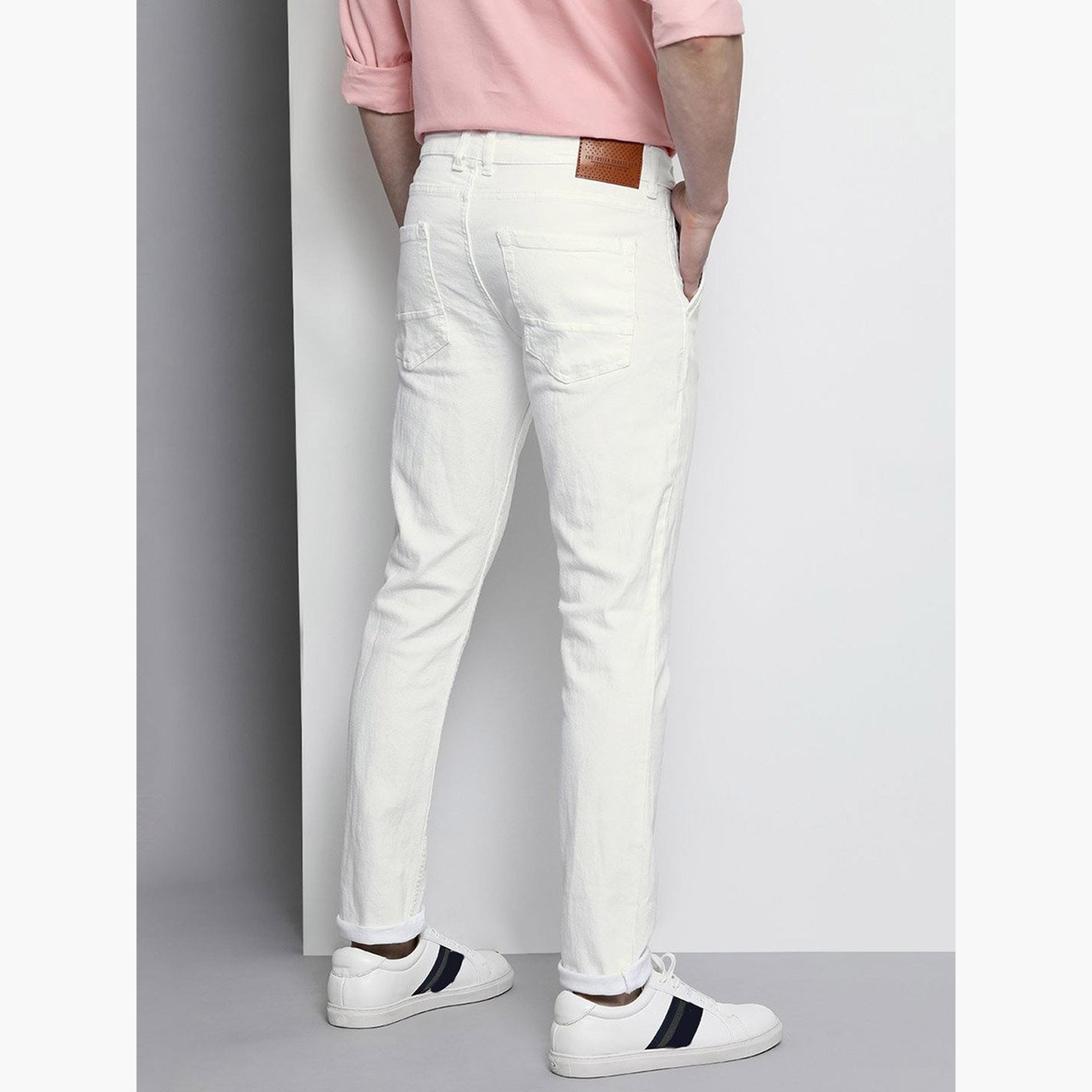 The Indian Garage Co X Styli Men Mid Rise White Slim Fit Jeans-men-clothing-bottoms-jeans-image-3