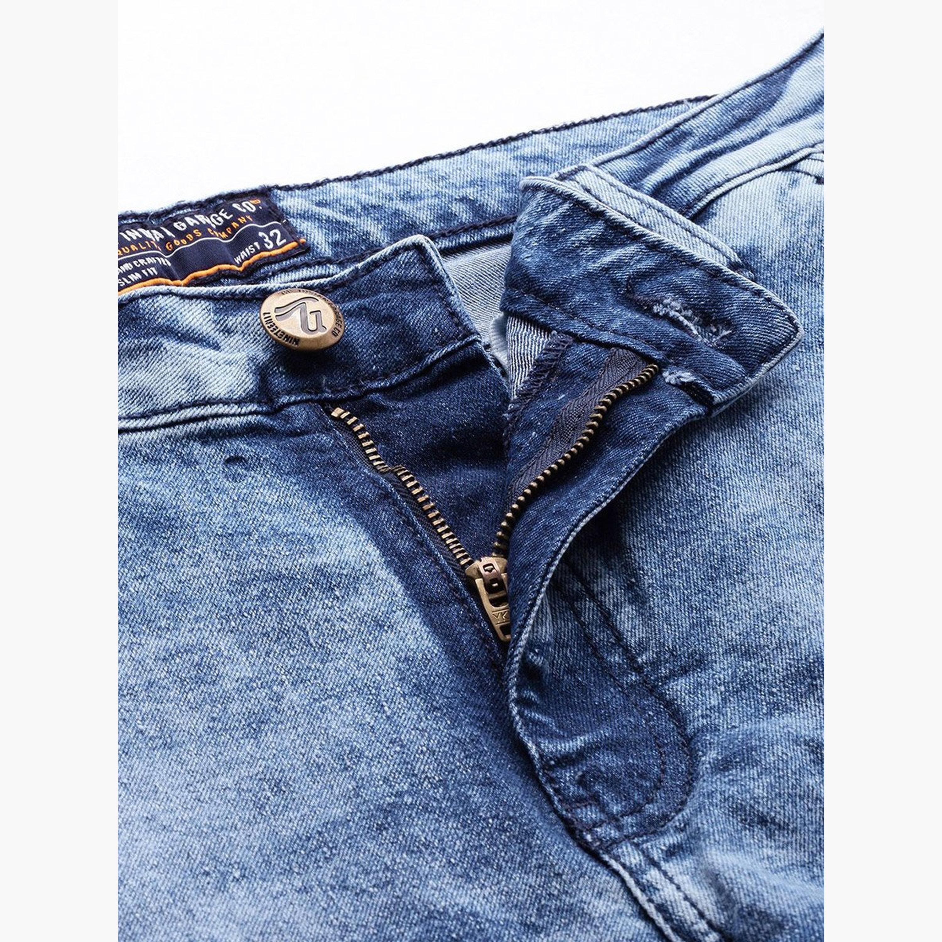 ذا انديان كراج كو × ستايلي - بنطال جينز للرجال ضيق متوسط ​​الارتفاع وثقيل وباهت اللون-men-clothing-bottoms-jeans-image-4