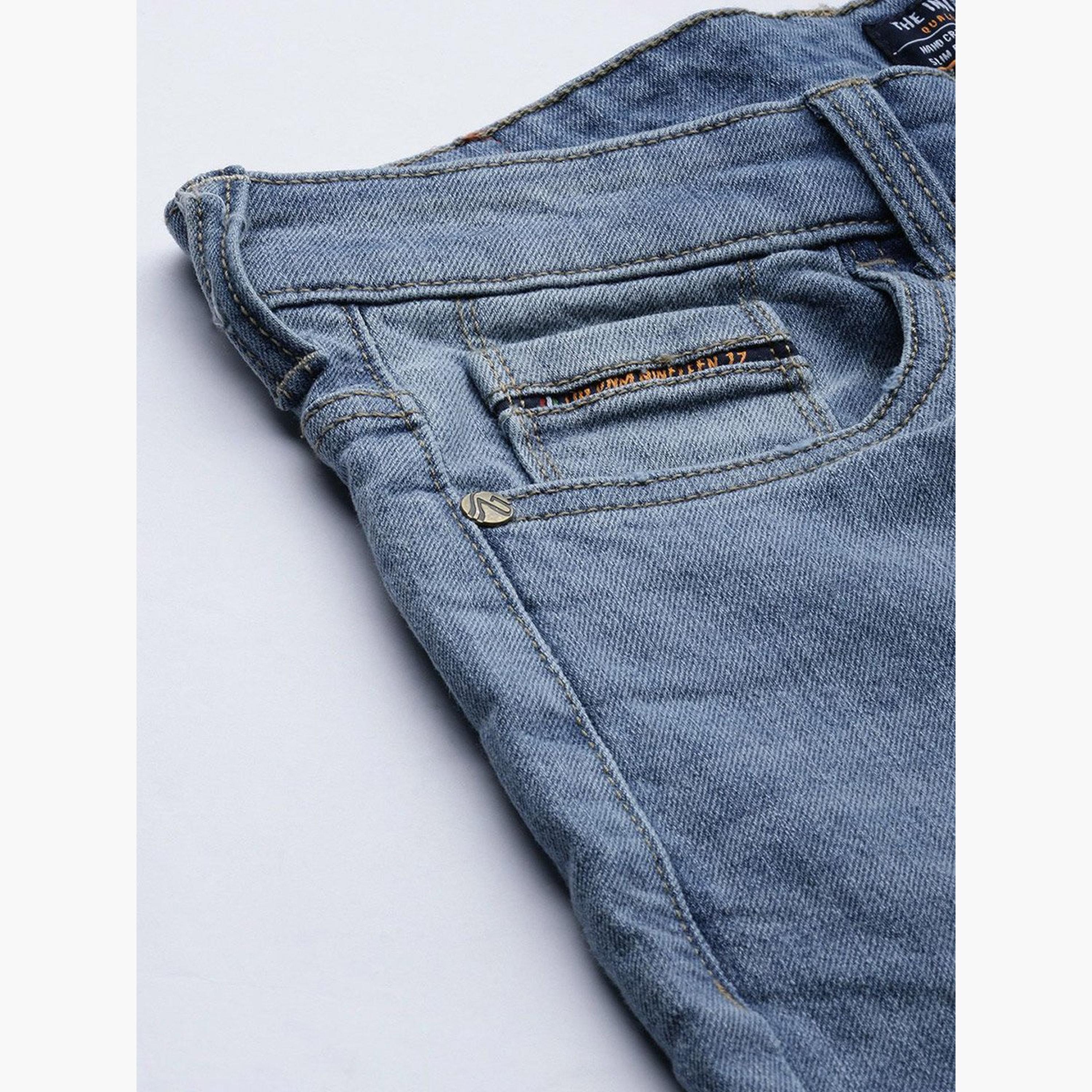 ذا انديان كراج كو × ستايلي - بنطال جينز للرجال ضيق متوسط ​​الارتفاع وثقيل وباهت اللون-men-clothing-bottoms-jeans-image-6