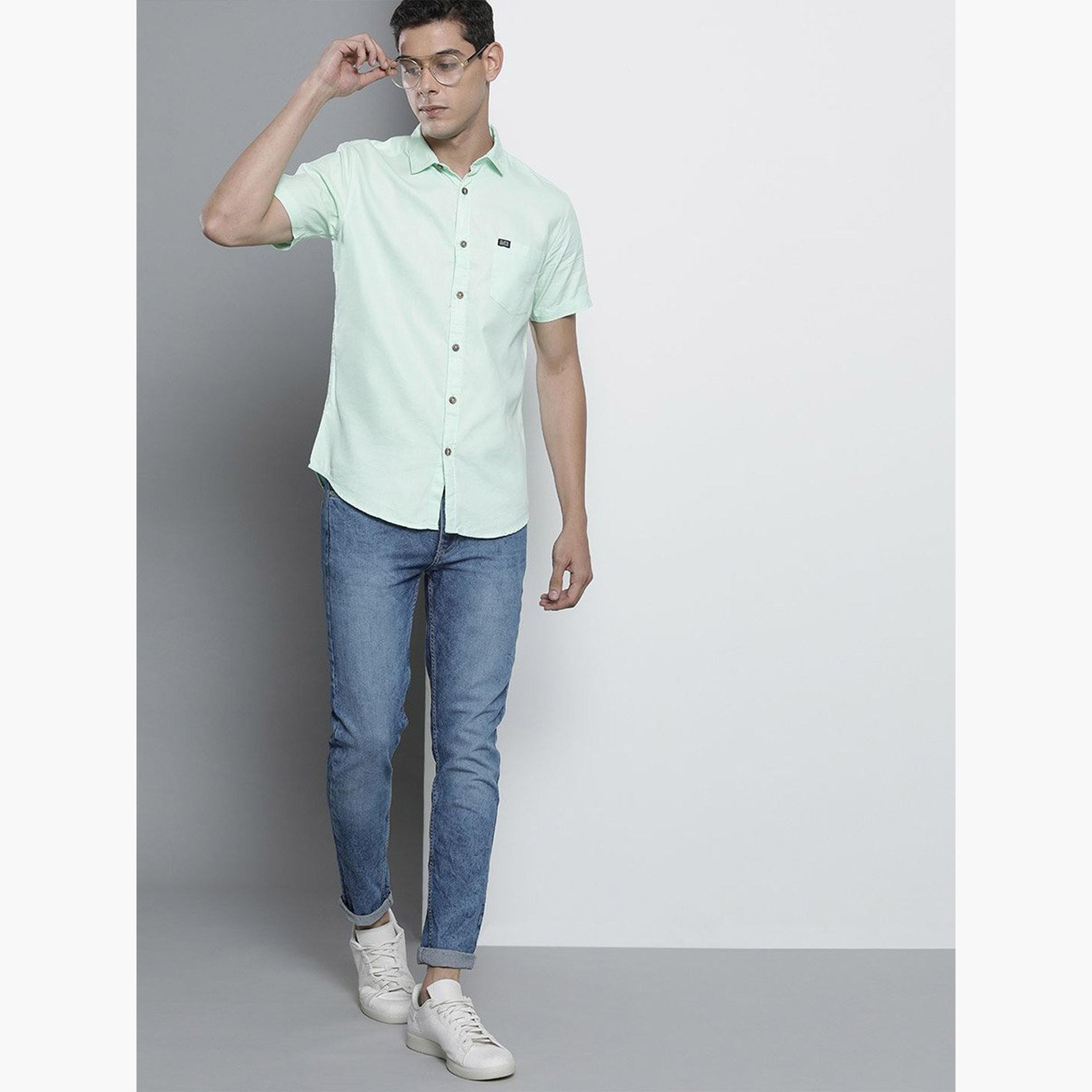 ذا انديان كراج كو × ستايلي - بنطال جينز للرجال تصميم ضيق وخصر متوسط-men-clothing-bottoms-jeans-image-5