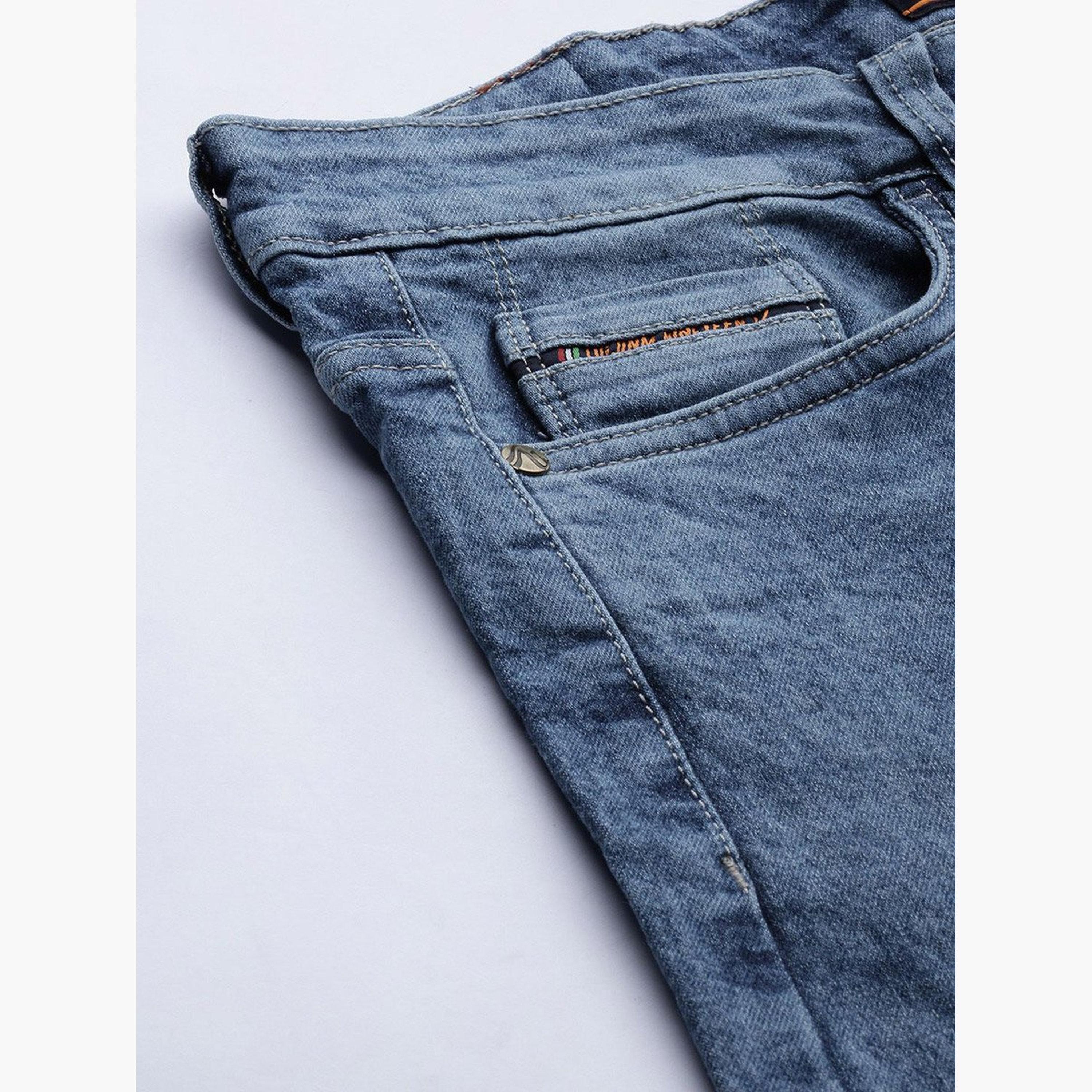 ذا انديان كراج كو × ستايلي - بنطال جينز للرجال تصميم ضيق وخصر متوسط-men-clothing-bottoms-jeans-image-6