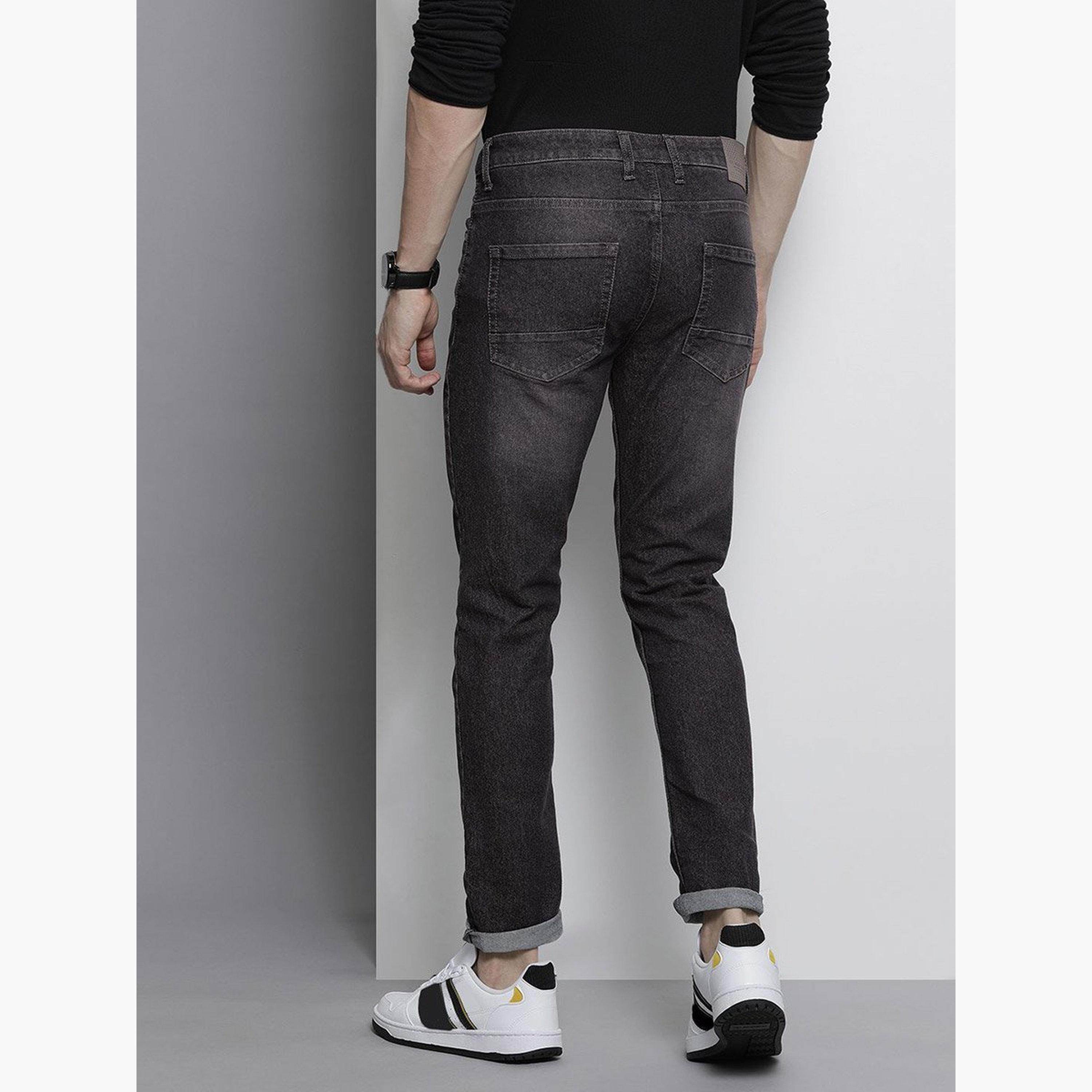ذا انديان كراج كو × ستايلي - بنطال جينز للرجال ضيق متوسط ​​الارتفاع وقابل للتمدد-men-clothing-bottoms-jeans-image-3