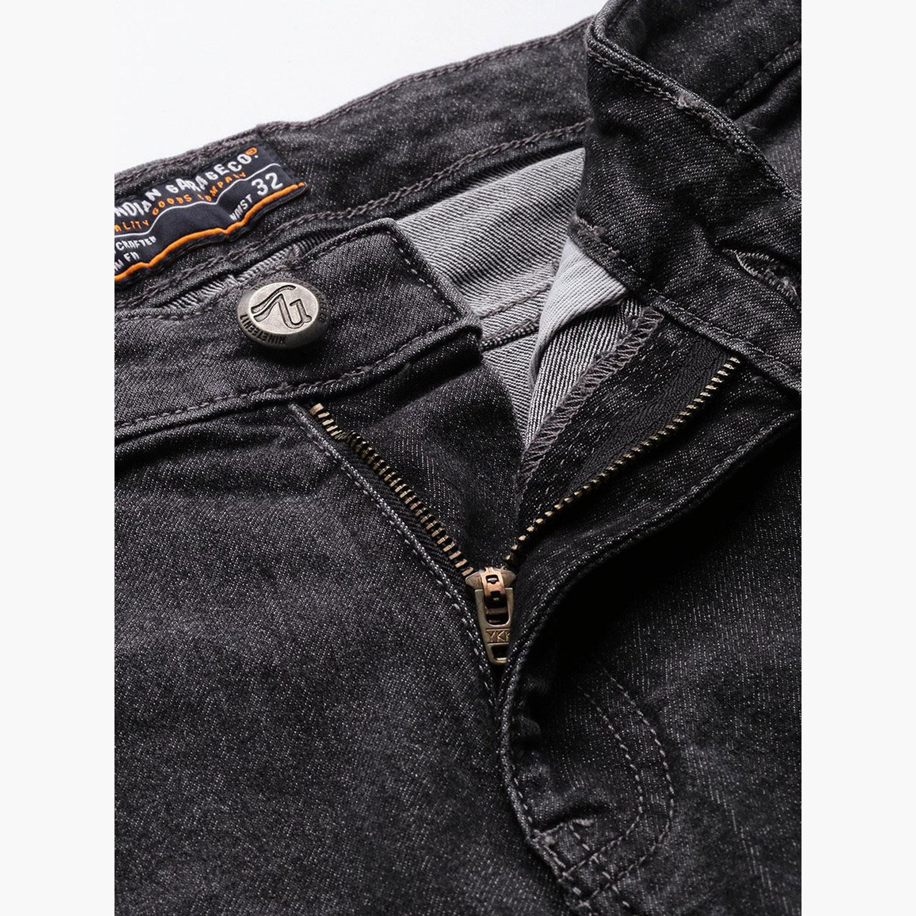 ذا انديان كراج كو × ستايلي - بنطال جينز للرجال ضيق متوسط ​​الارتفاع وقابل للتمدد-men-clothing-bottoms-jeans-image-4