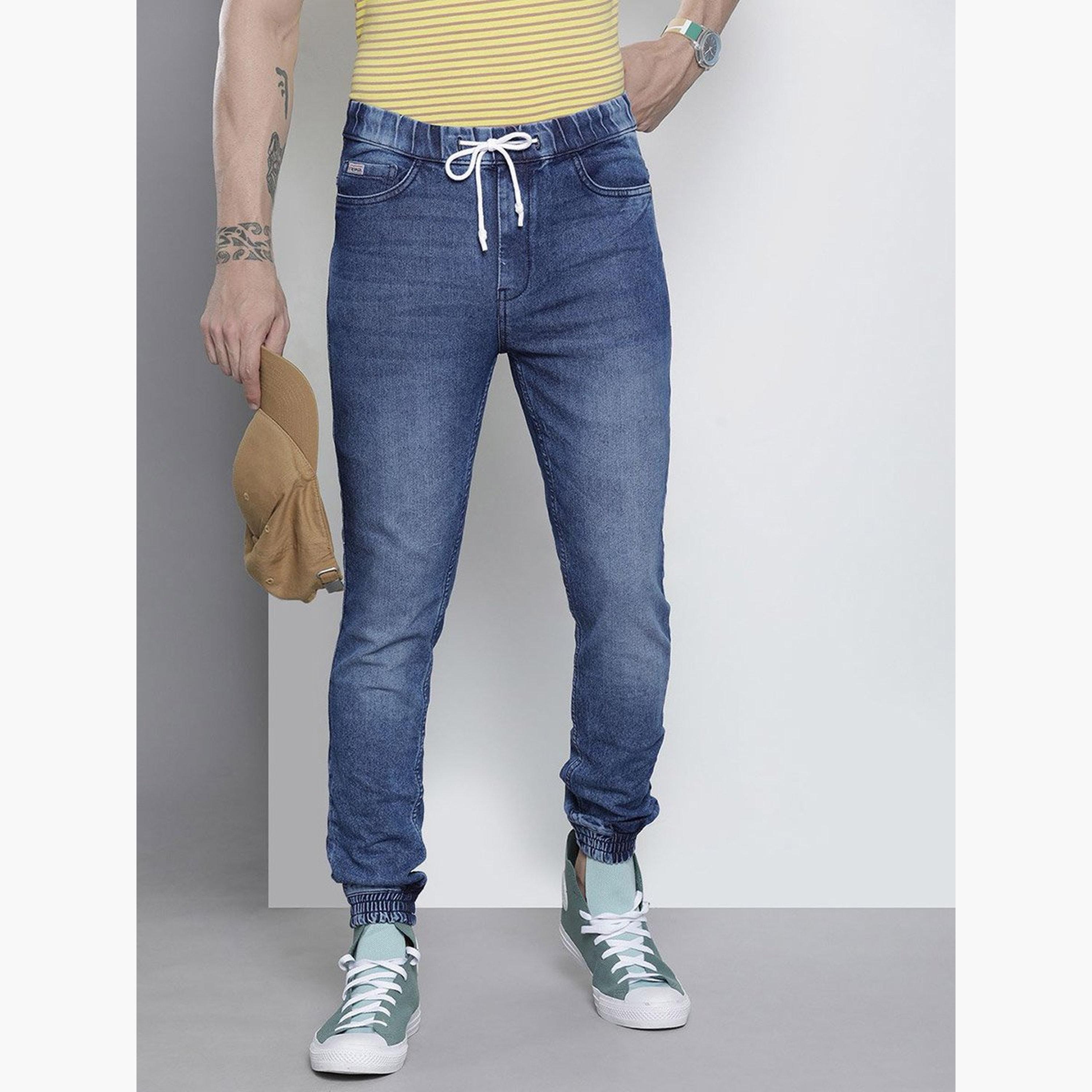 The Indian Garage Co X Styli Men Mid Rise Slim Fit Cuffed Jeans-men-clothing-bottoms-jeans-image-1