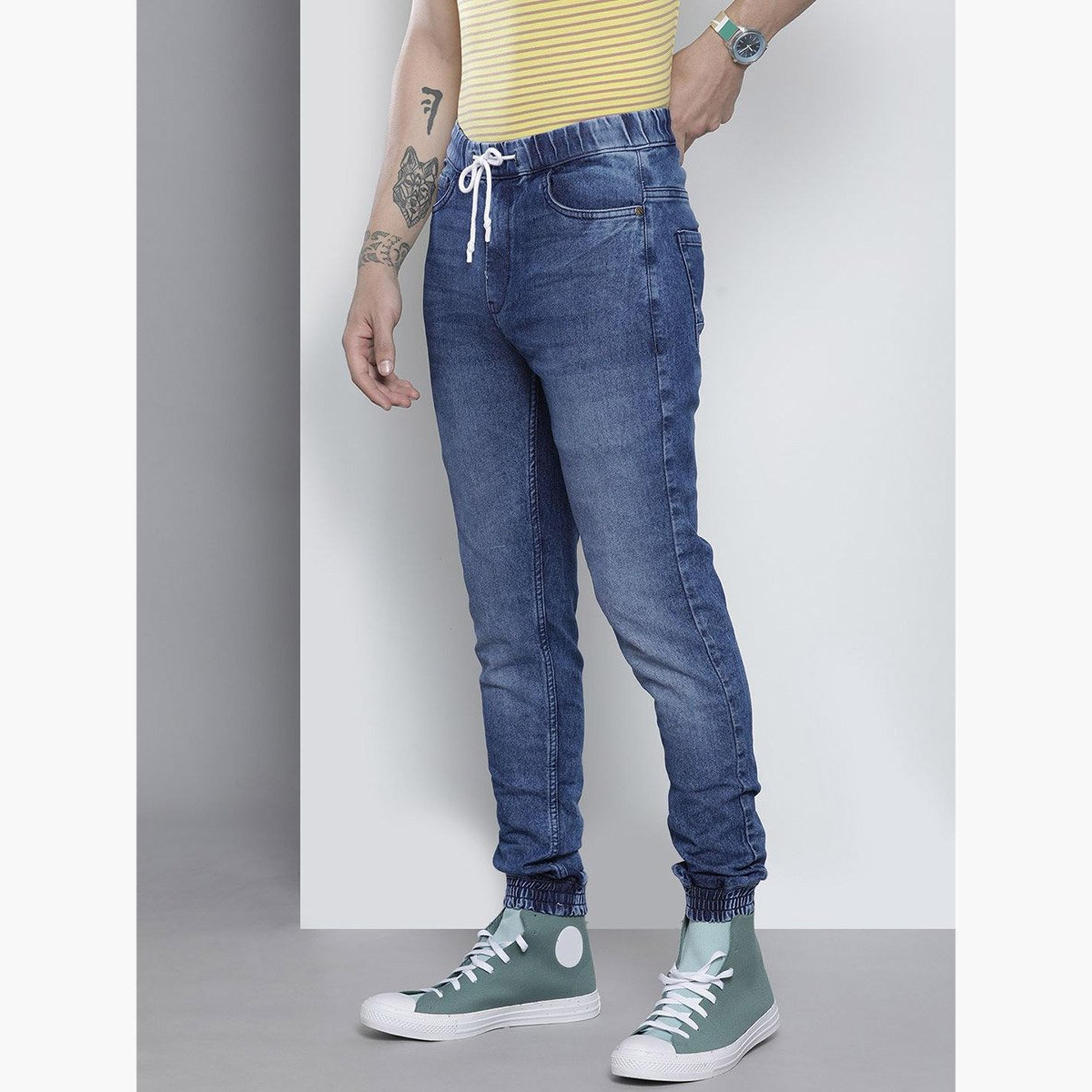 The Indian Garage Co X Styli Men Mid Rise Slim Fit Cuffed Jeans-men-clothing-bottoms-jeans-image-2