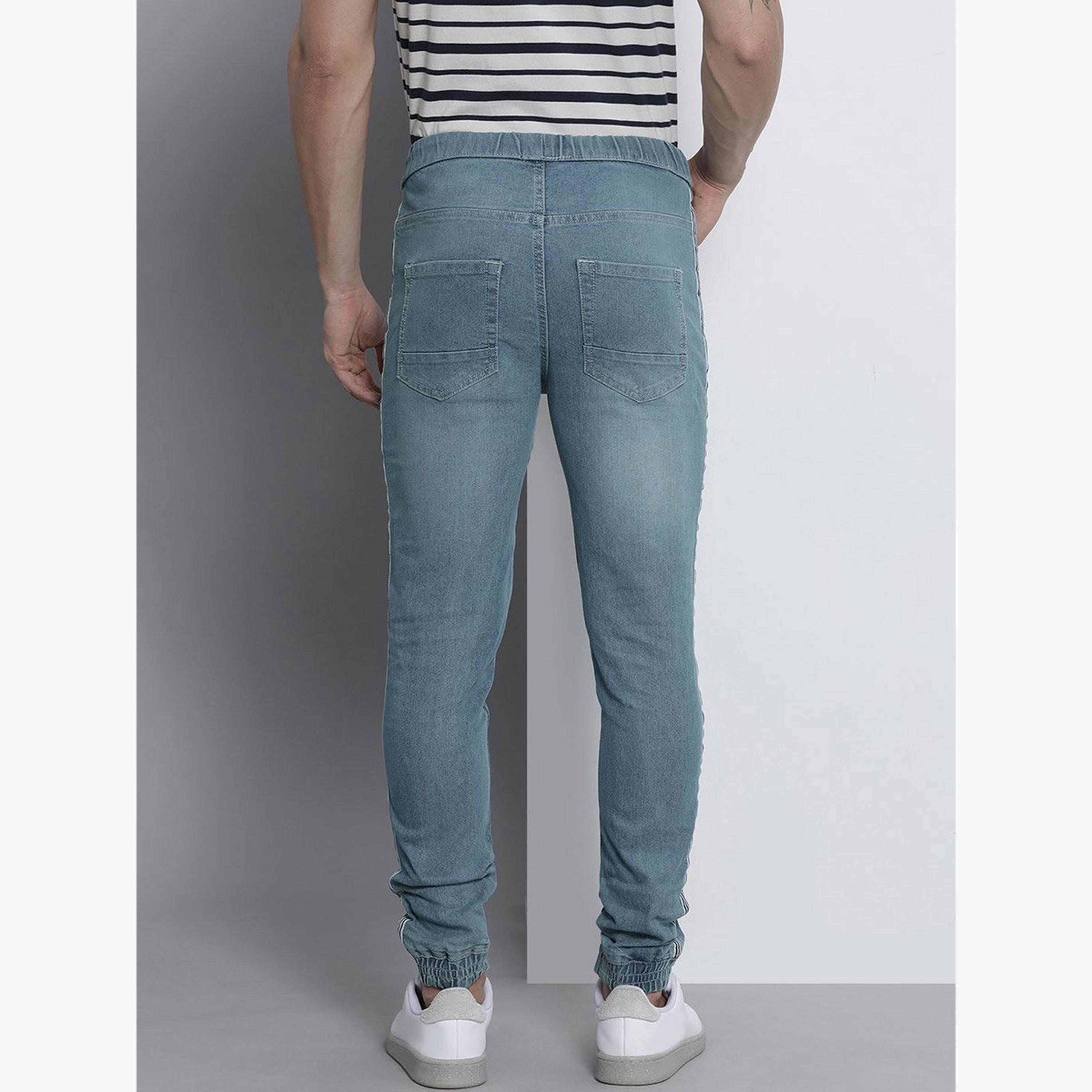 The Indian Garage Co X Styli Men Taping Detail Cuffed Jeans-men-clothing-bottoms-jeans-image-3