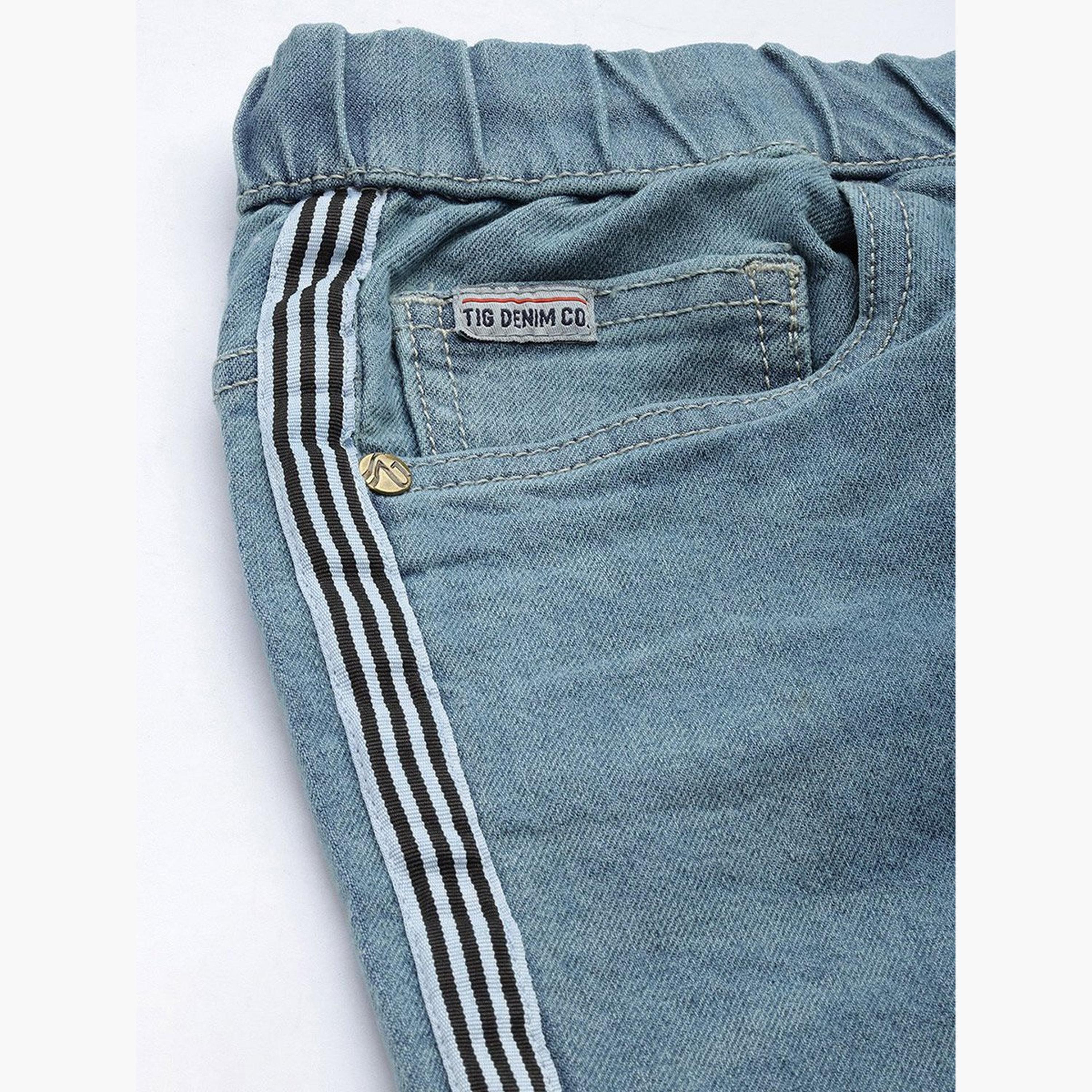 ذا انديان كراج كو × ستايلي - بنطال جينز للرجال بتفاصيل شريطية-men-clothing-bottoms-jeans-image-6