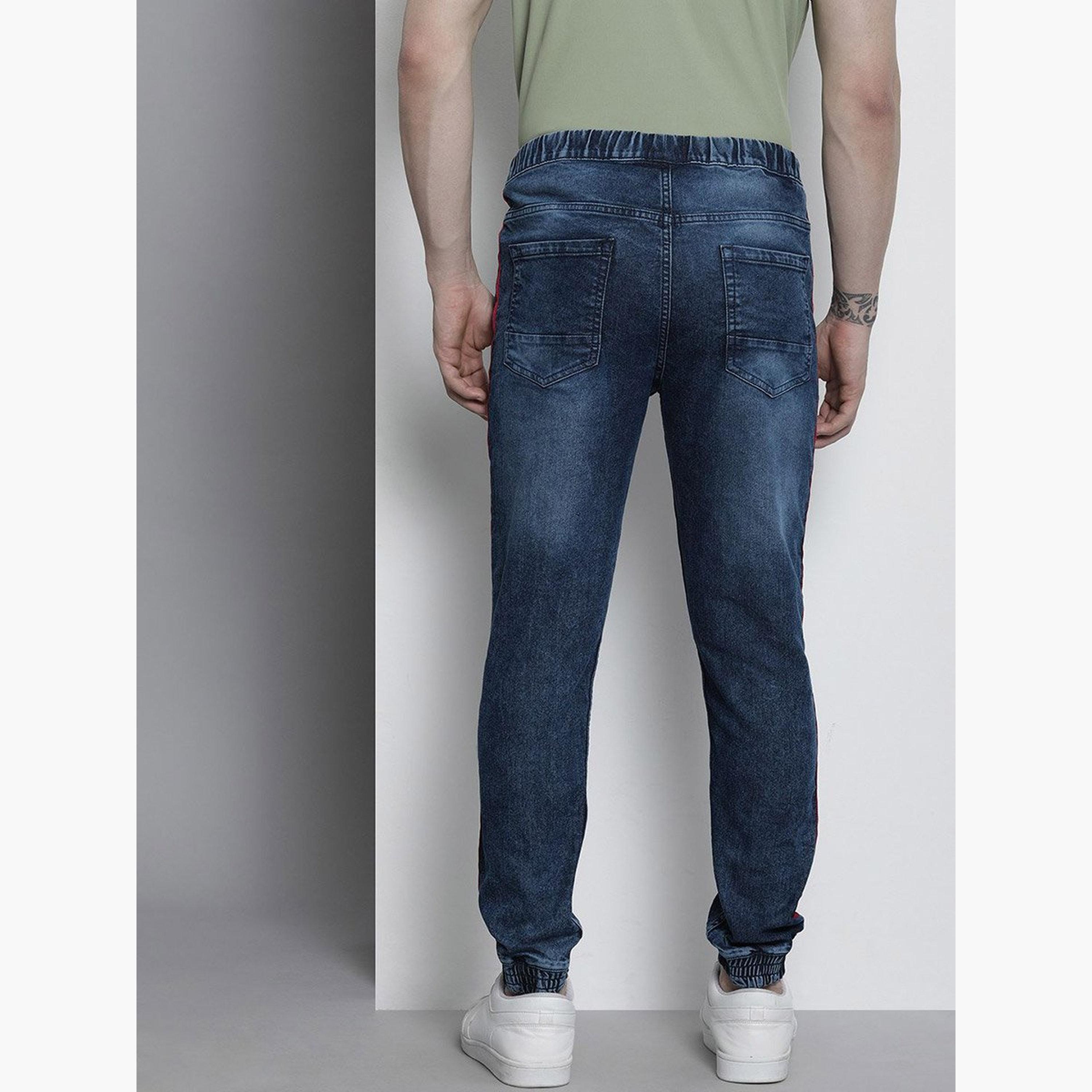 ذا انديان كراج كو × ستايلي - بنطال جينز للرجال بتفاصيل شريطية-men-clothing-bottoms-jeans-image-3