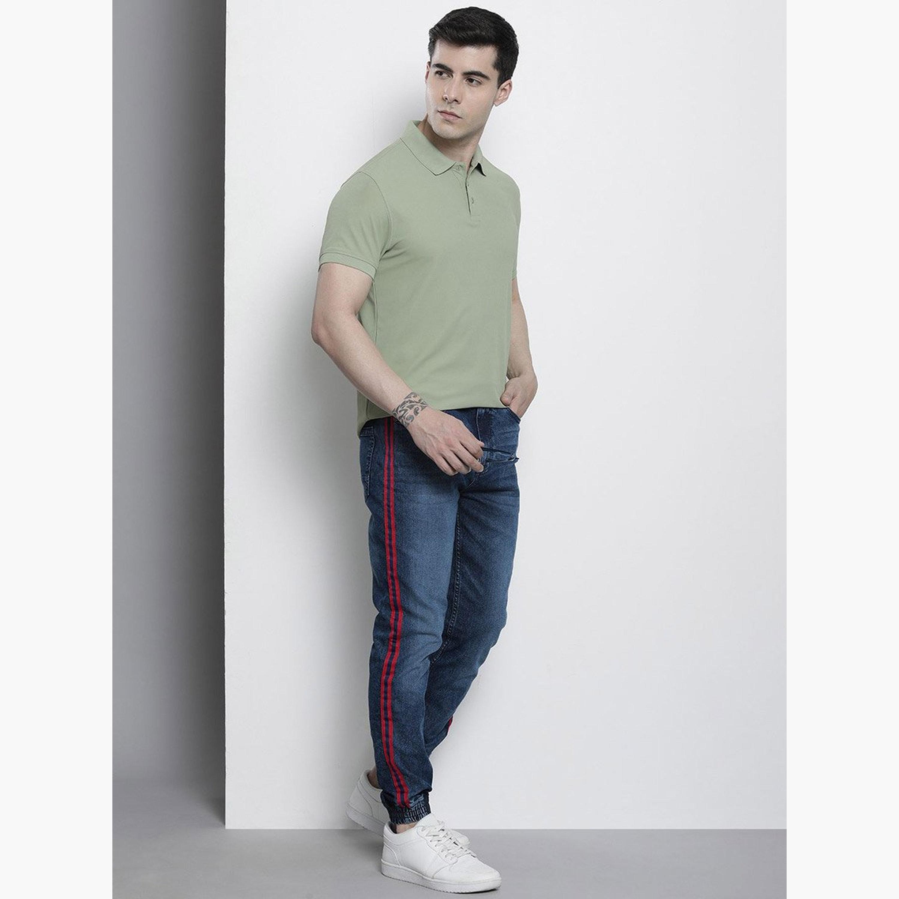 The Indian Garage Co X Styli Men Taping Detail Cuffed Jeans-men-clothing-bottoms-jeans-image-5