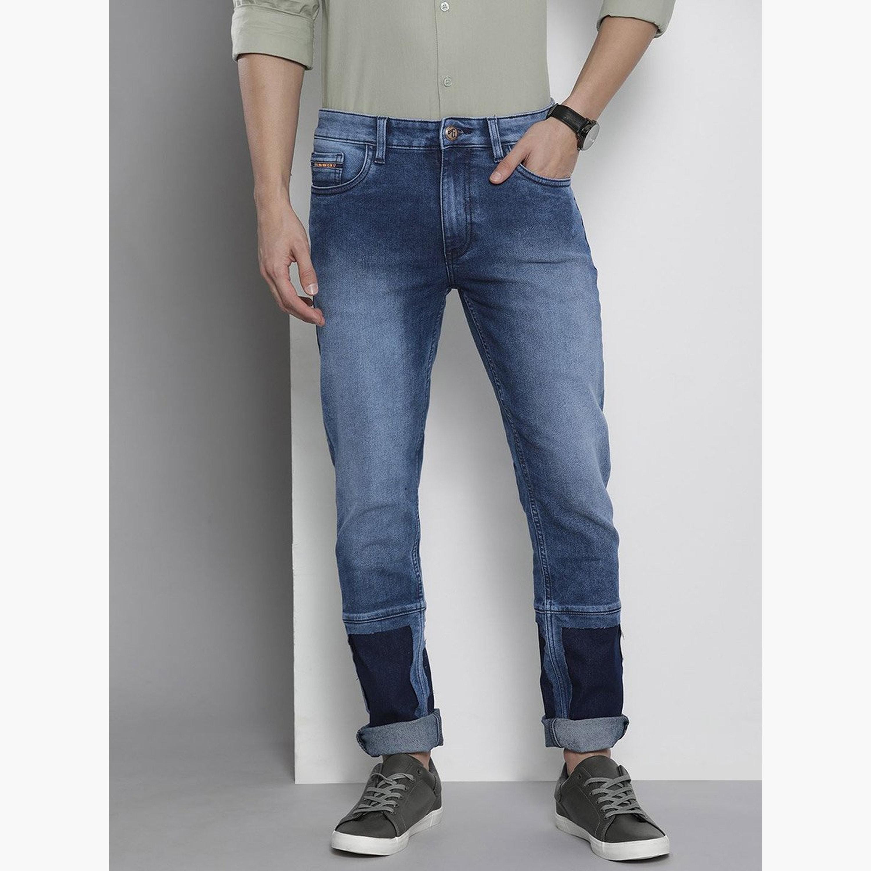ذا انديان كراج كو × ستايلي - بنطال جينز للرجال بقص وتصميم نحيف-men-clothing-bottoms-jeans-image-1