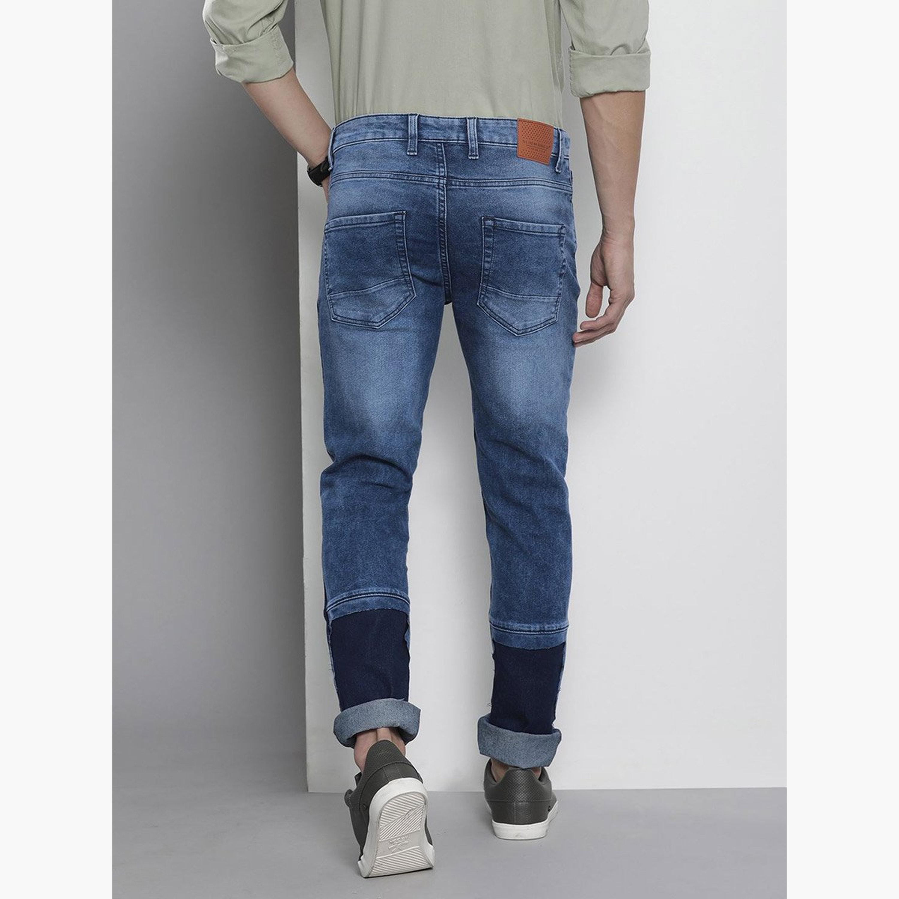 The Indian Garage Co X Styli Men Cut and Sew Panel Slim Fit Jeans-men-clothing-bottoms-jeans-image-3