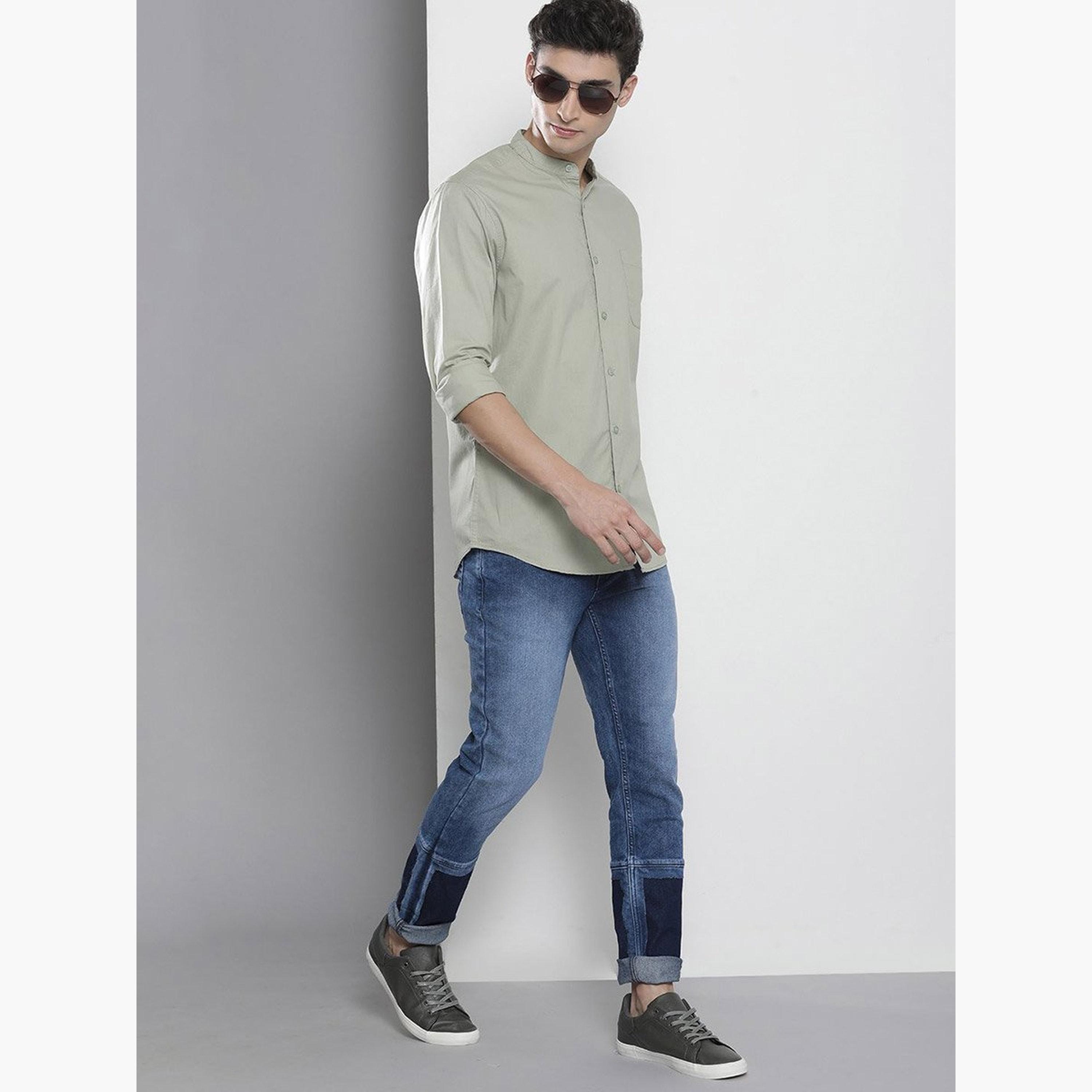 The Indian Garage Co X Styli Men Cut and Sew Panel Slim Fit Jeans-men-clothing-bottoms-jeans-image-5