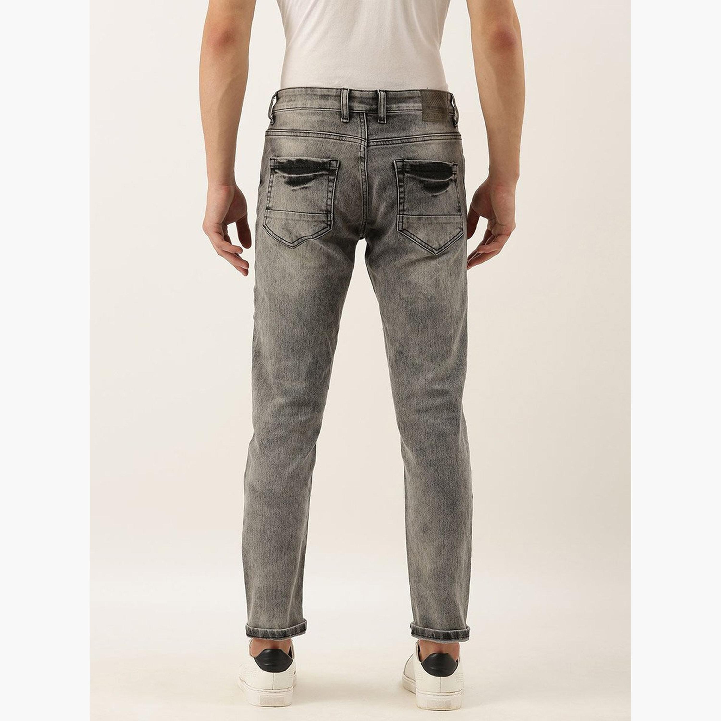 The Indian Garage Co X Styli Men Mid Rise Grey Acid Wash Jeans-men-clothing-bottoms-jeans-image-3