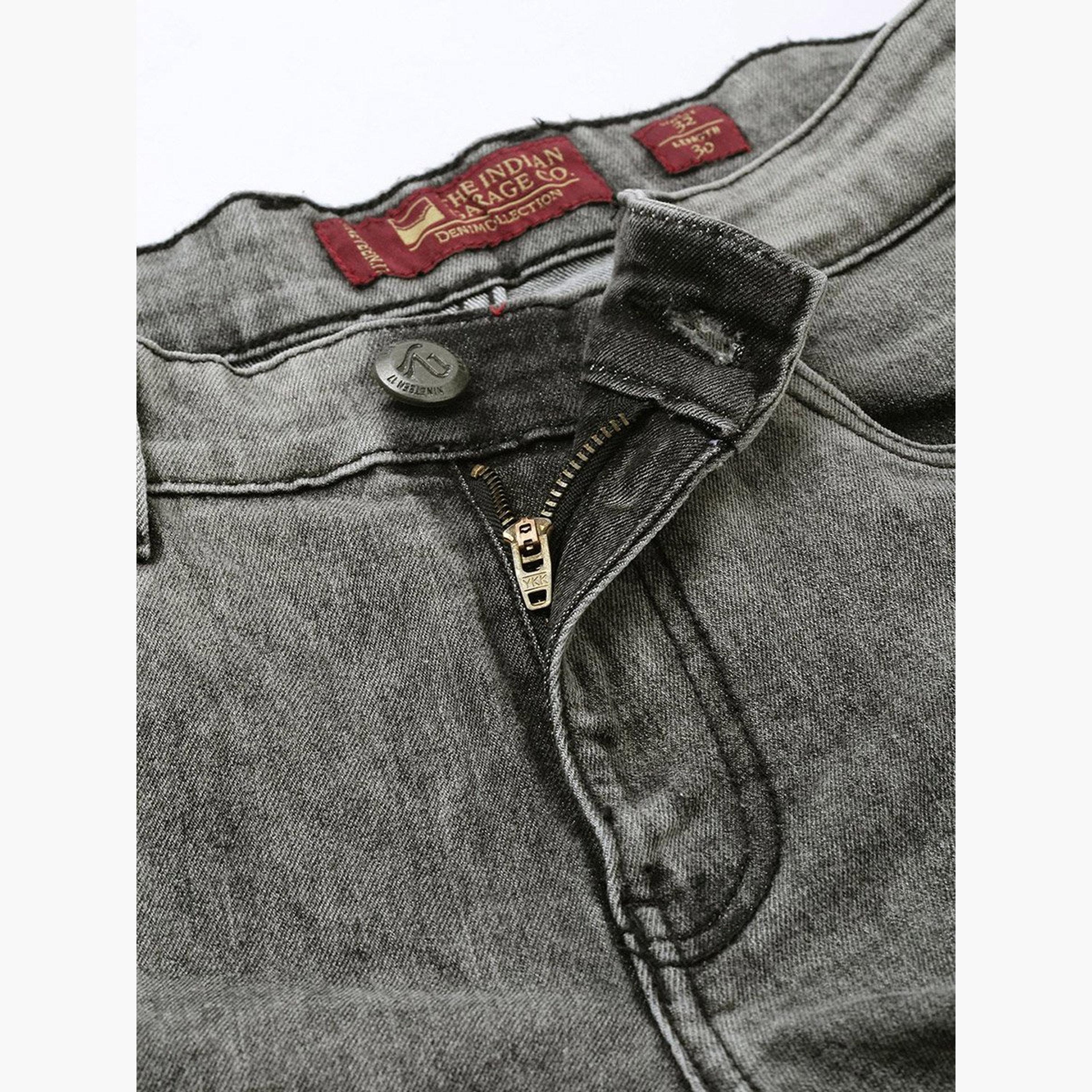 The Indian Garage Co X Styli Men Mid Rise Grey Acid Wash Jeans-men-clothing-bottoms-jeans-image-4