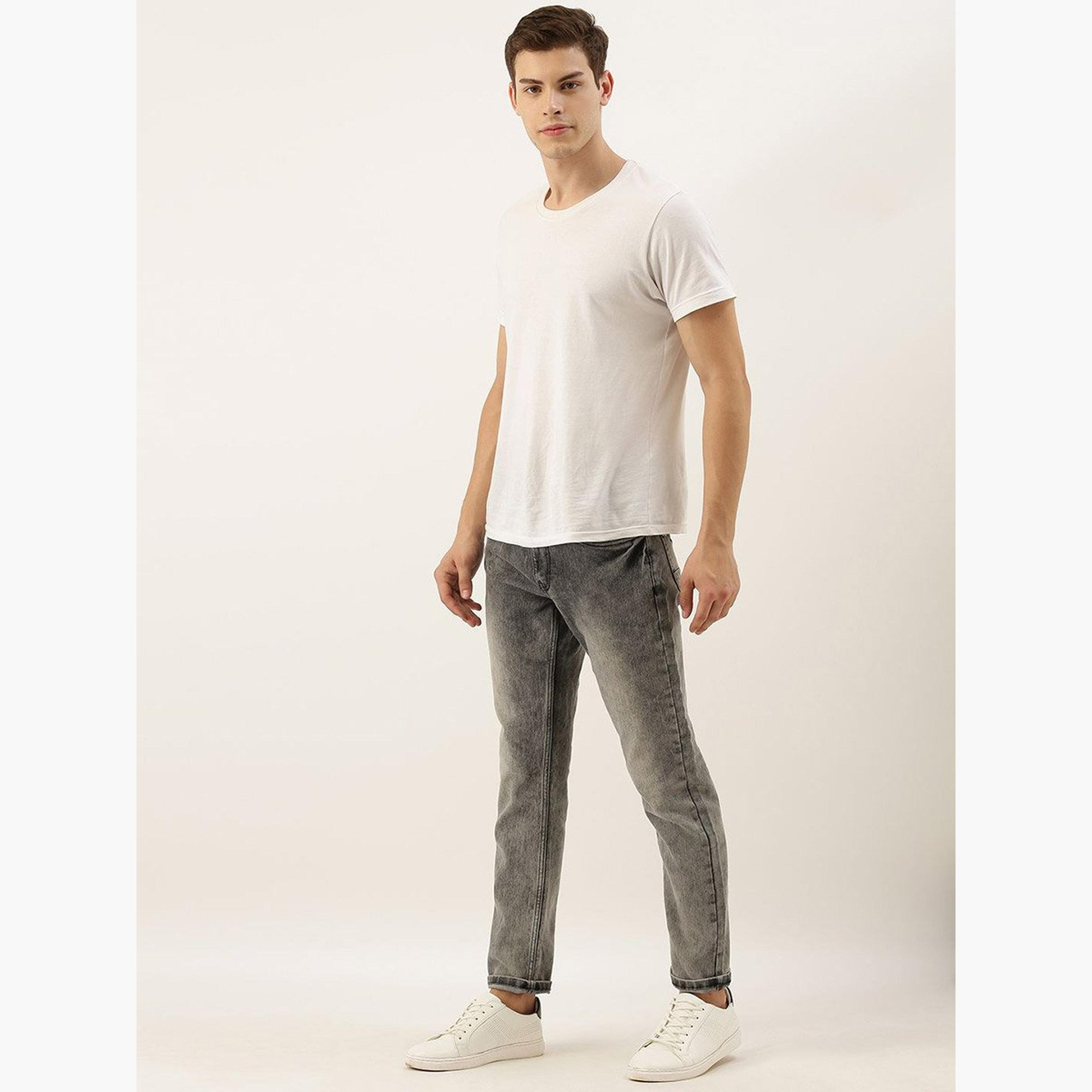 The Indian Garage Co X Styli Men Mid Rise Grey Acid Wash Jeans-men-clothing-bottoms-jeans-image-5