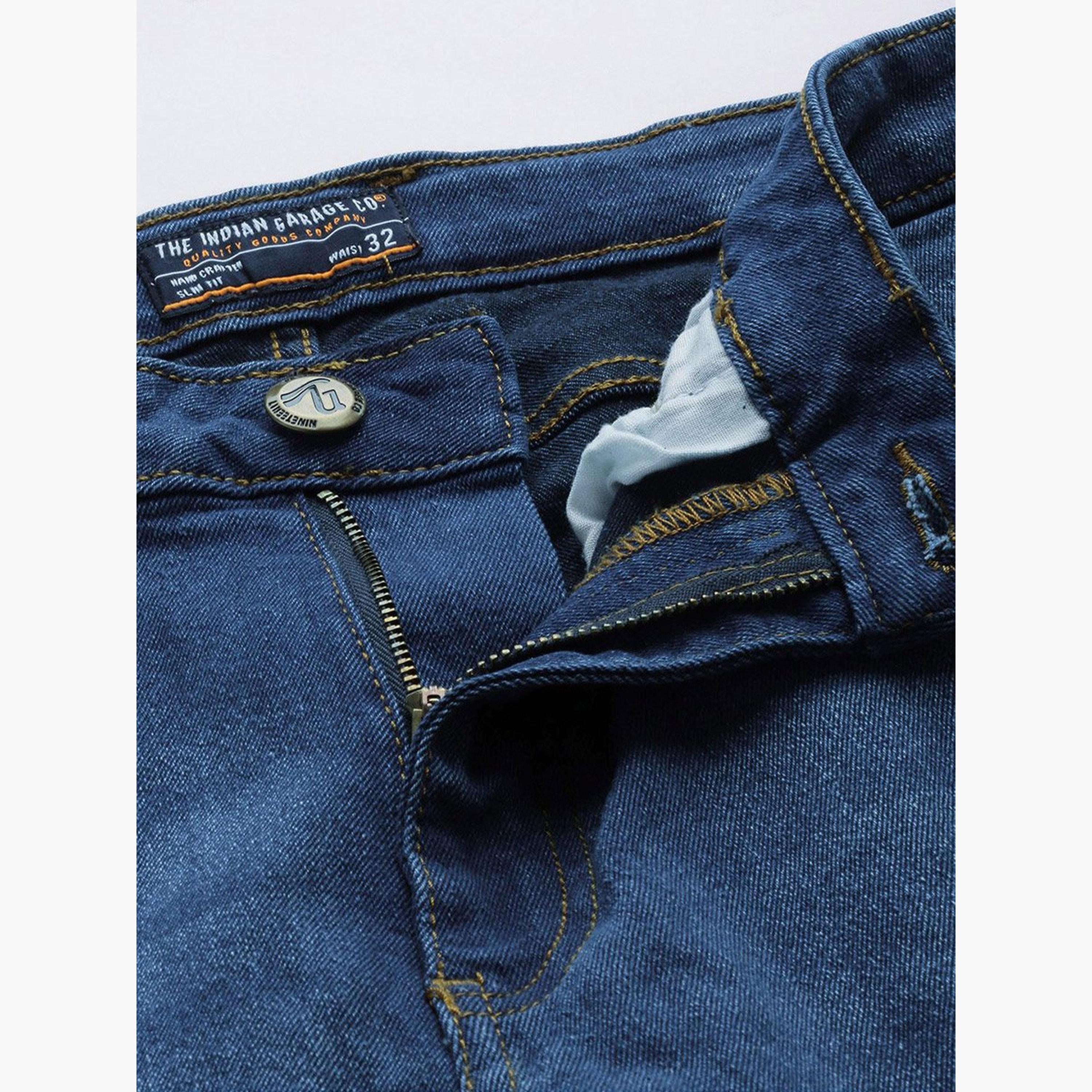 The Indian Garage Co X Styli Men Mid Rise Bootcut Stretchable Jeans-men-clothing-bottoms-jeans-image-4