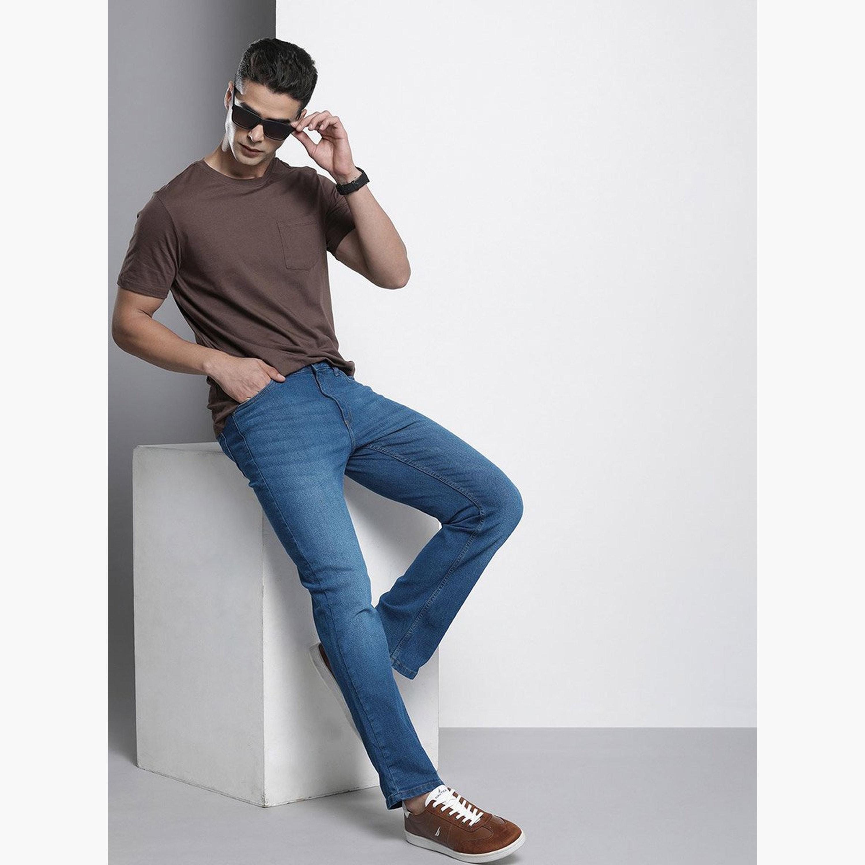 ذا انديان كراج كو × ستايلي - بنطال جينز للرجال قابل للتمدد قصة واسعة وطول متوسط-men-clothing-bottoms-jeans-image-5