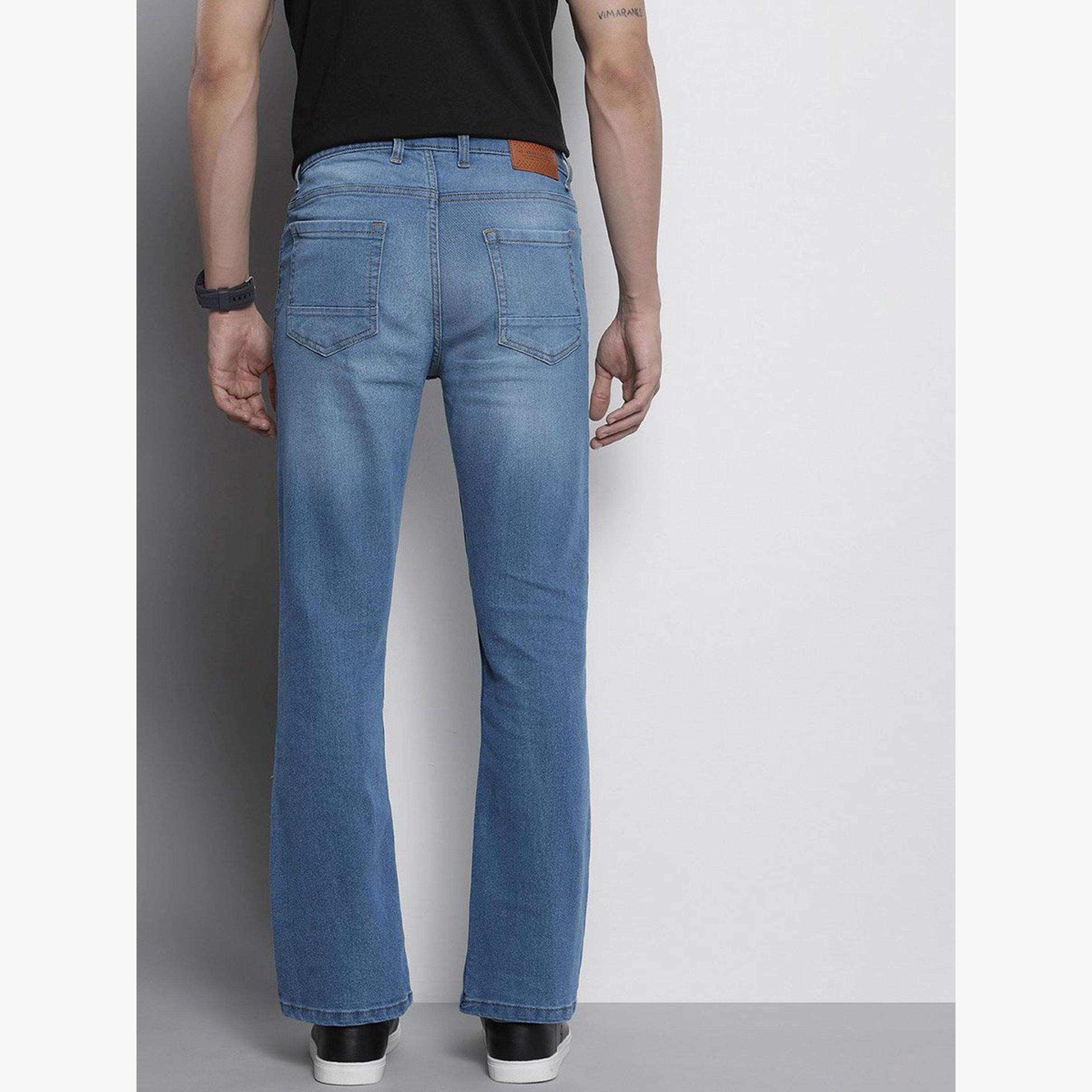 The Indian Garage Co X Styli Men Mid Rise Bootcut Jeans-men-clothing-bottoms-jeans-image-3