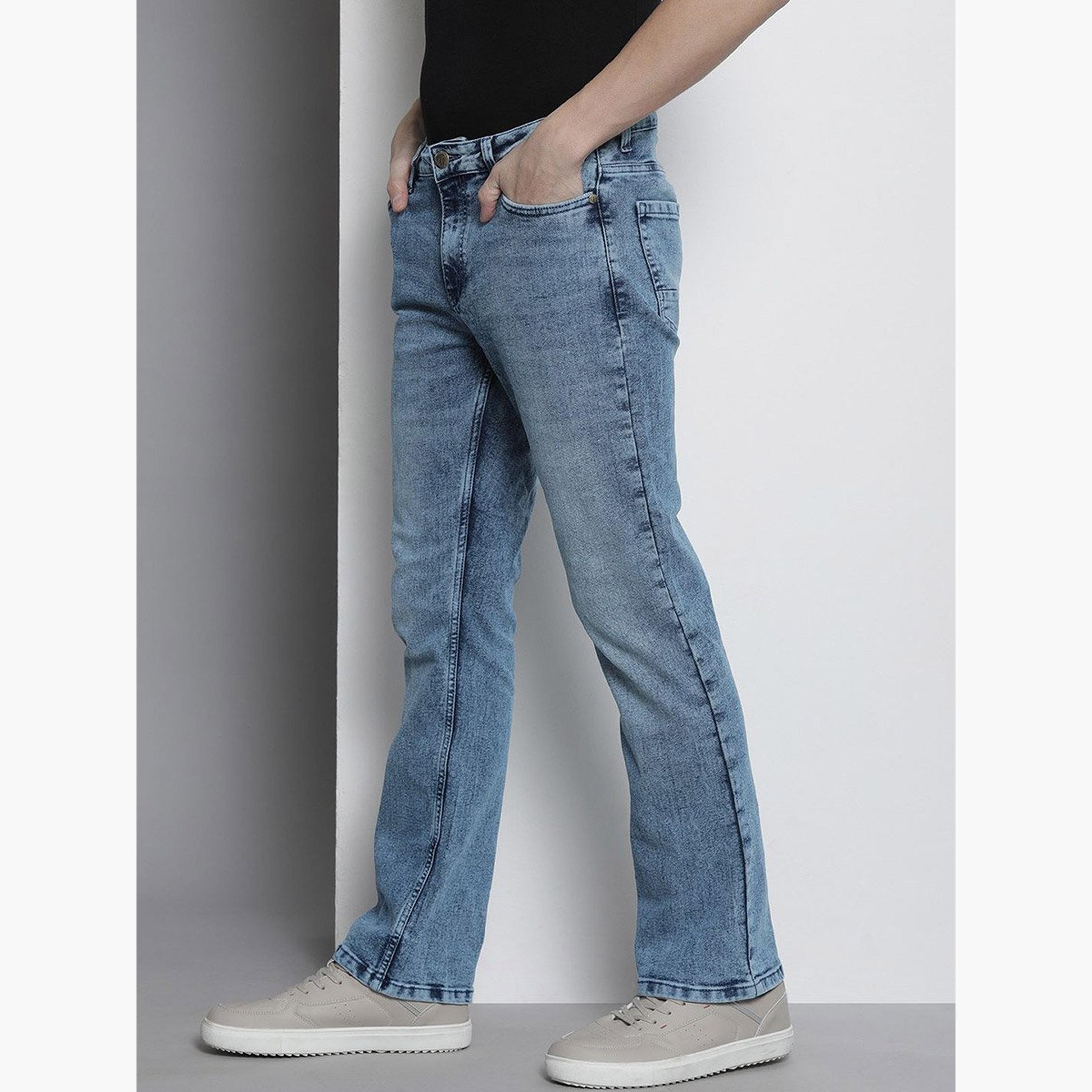 The Indian Garage Co X Styli Men Mid Wash Bootcut Jeans-men-clothing-bottoms-jeans-image-2