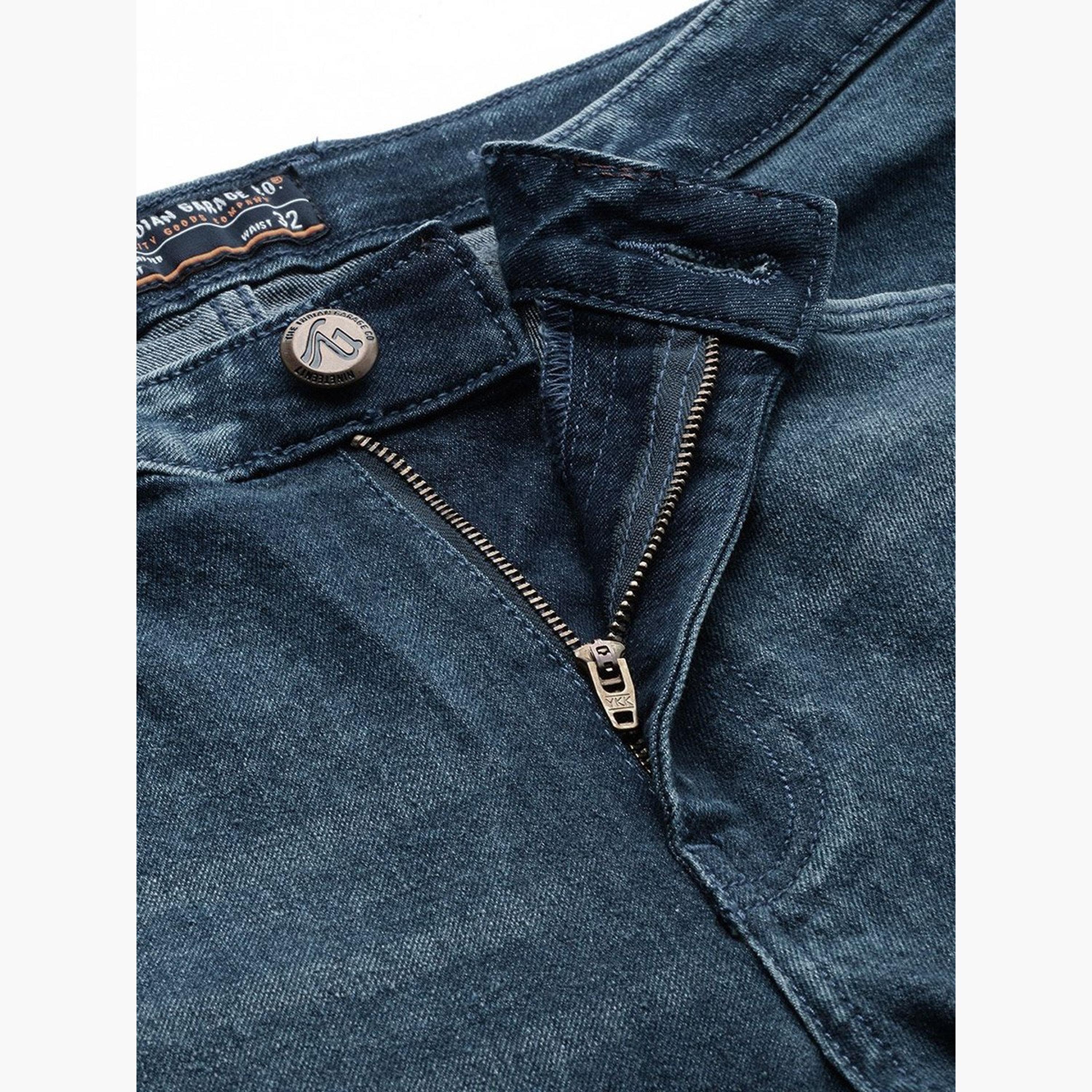 The Indian Garage Co X Styli Men Dark Wash Bootcut Jeans-men-clothing-bottoms-jeans-image-4