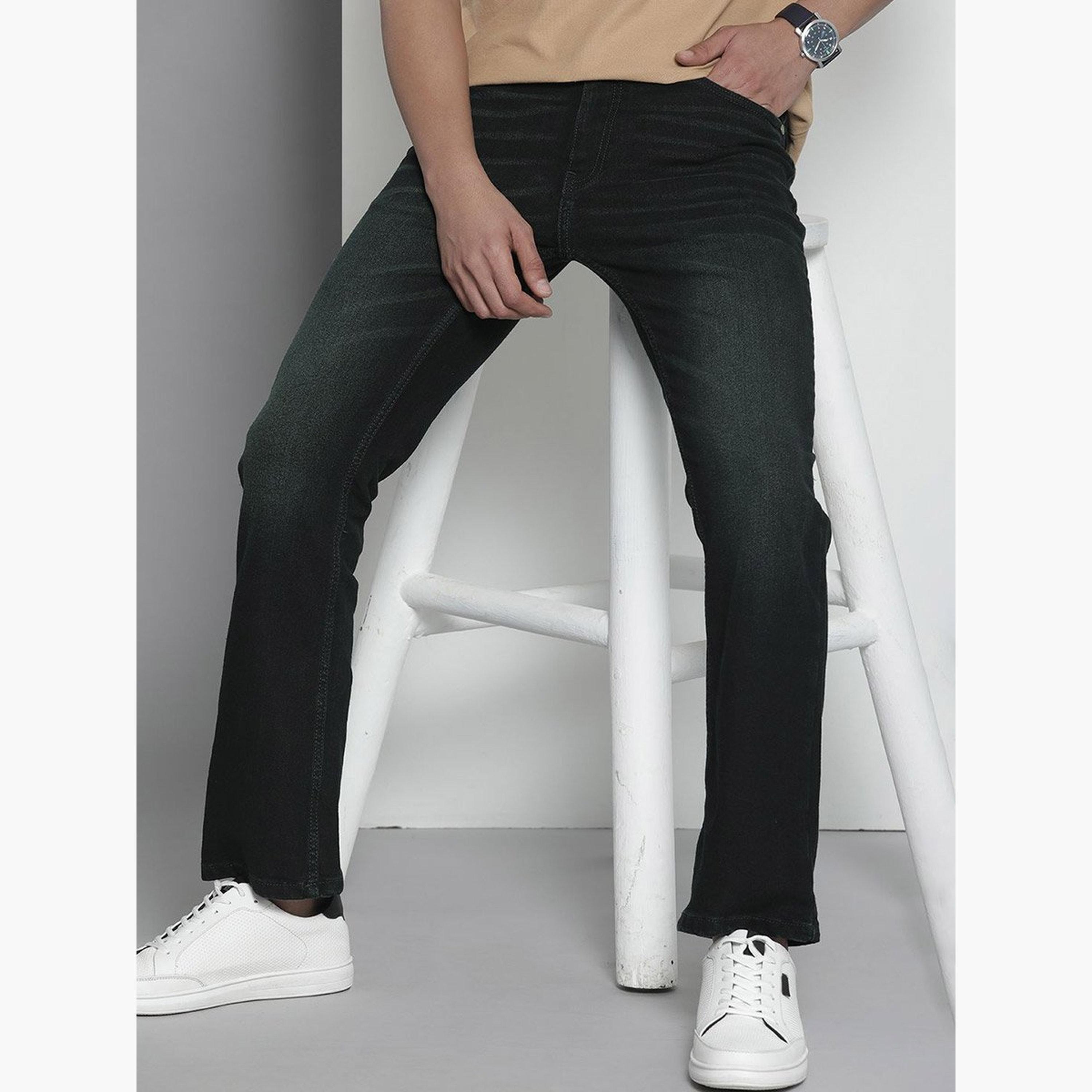 The Indian Garage Co X Styli Men Dark Wash Slim Fit Jeans-men-clothing-bottoms-jeans-image-2
