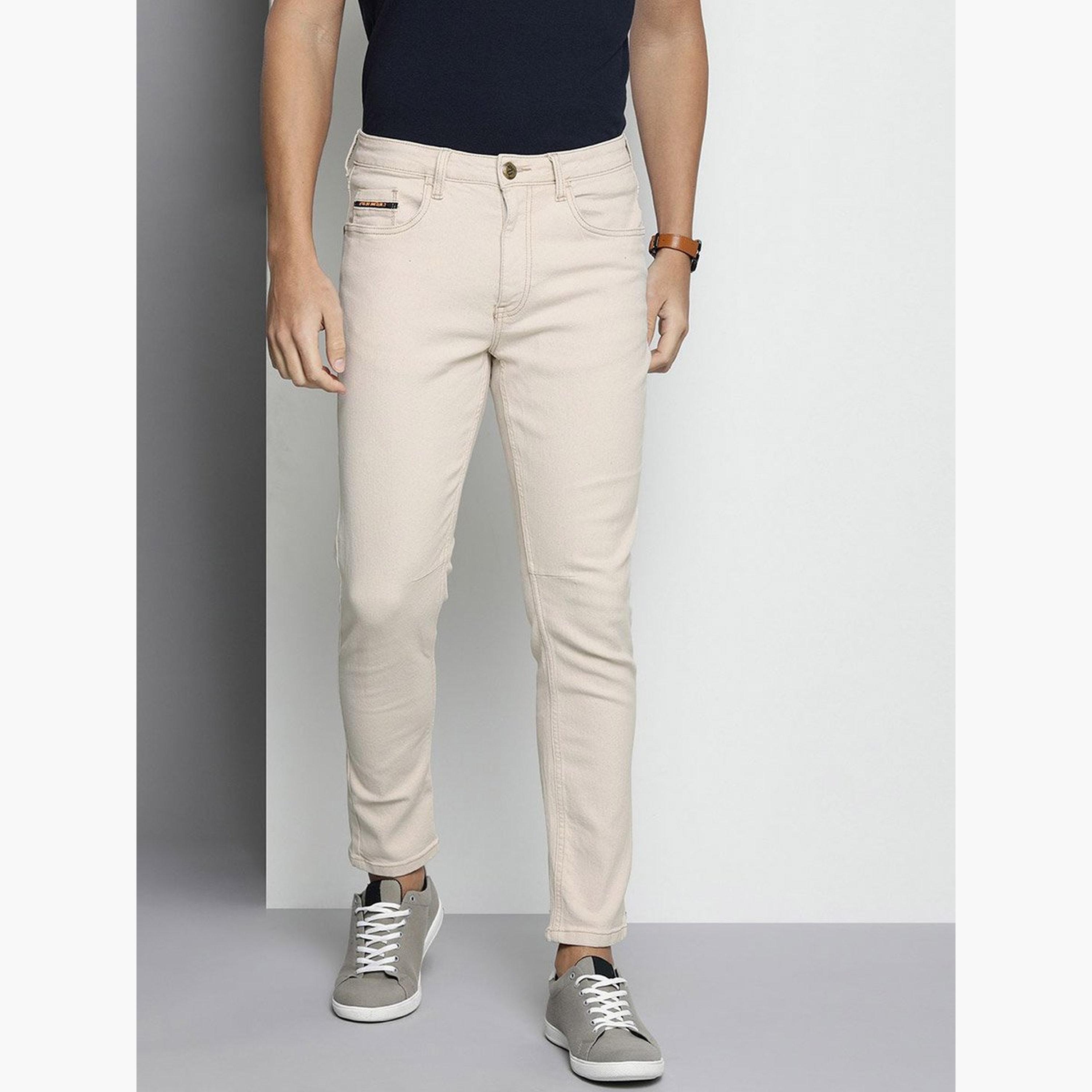 ذا انديان كراج كو × ستايلي - بنطال جينز للرجال تصميم ضيق وخصر متوسط-men-clothing-bottoms-jeans-image-2