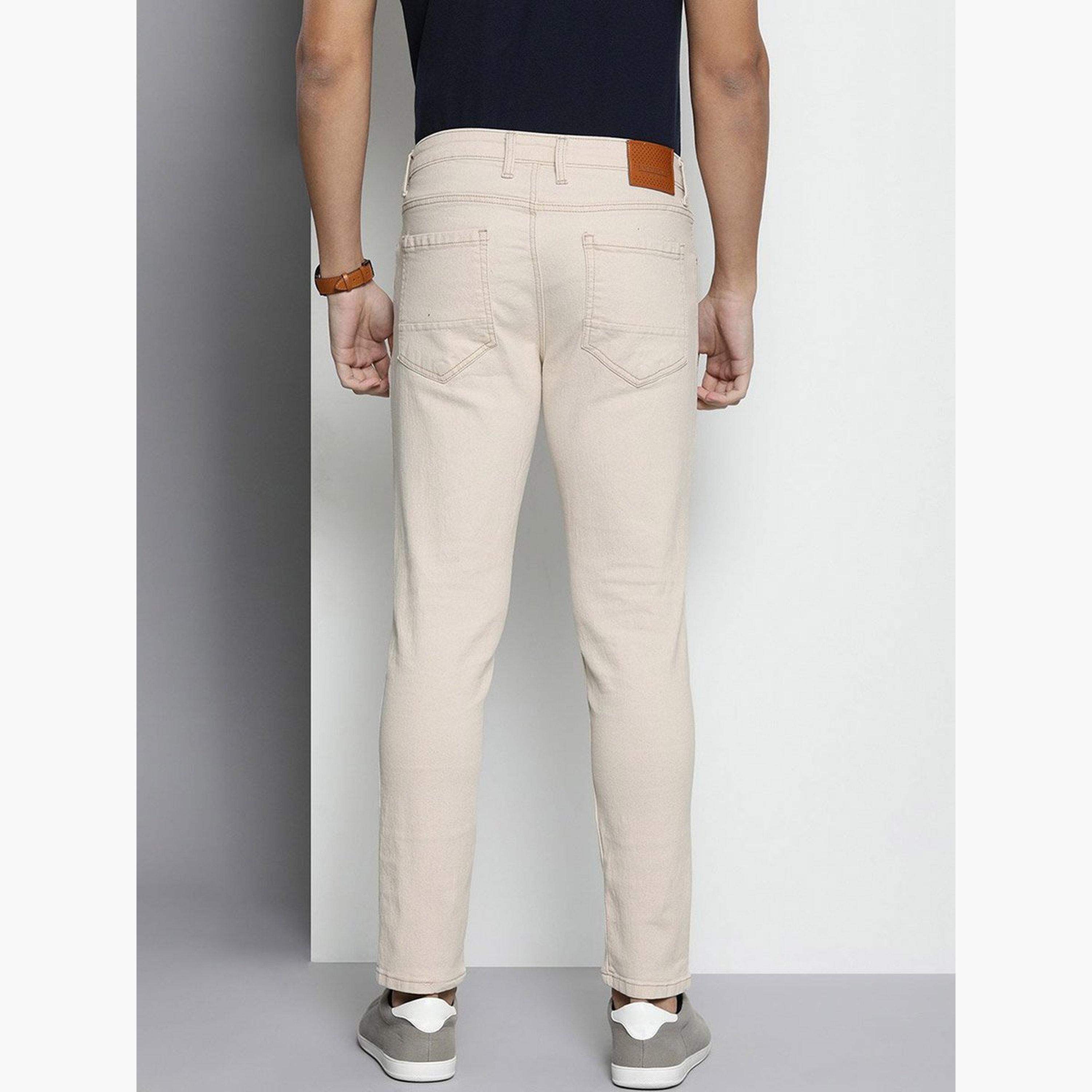 ذا انديان كراج كو × ستايلي - بنطال جينز للرجال تصميم ضيق وخصر متوسط-men-clothing-bottoms-jeans-image-3