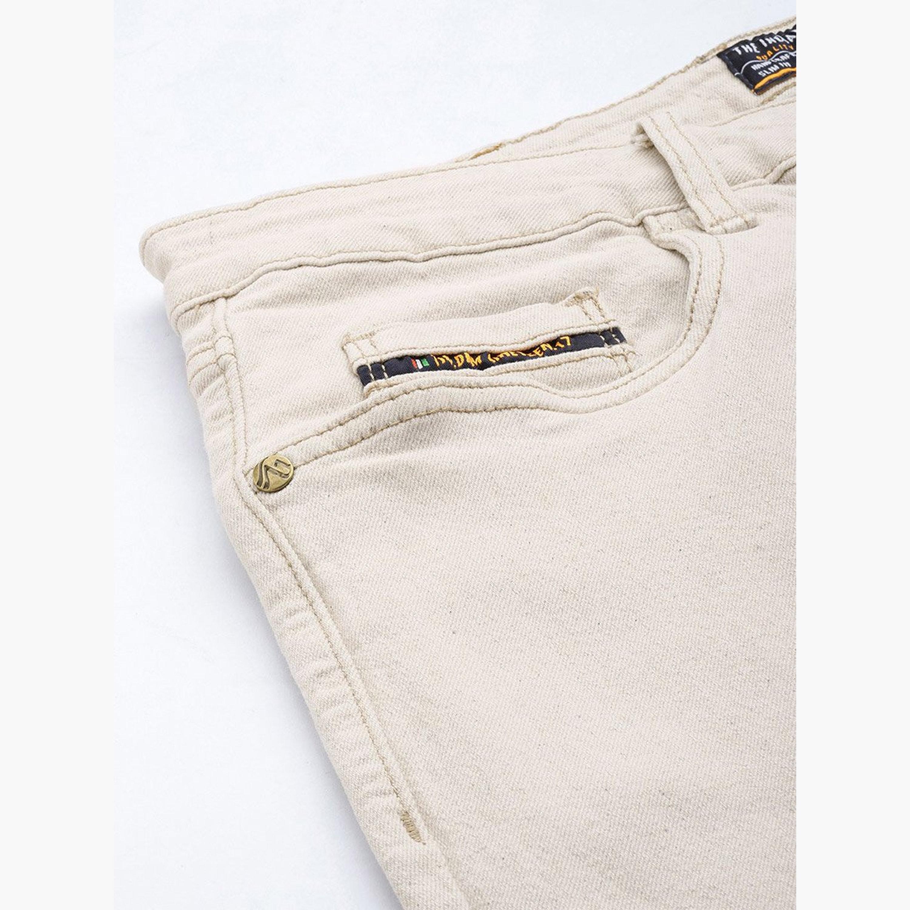 ذا انديان كراج كو × ستايلي - بنطال جينز للرجال تصميم ضيق وخصر متوسط-men-clothing-bottoms-jeans-image-6