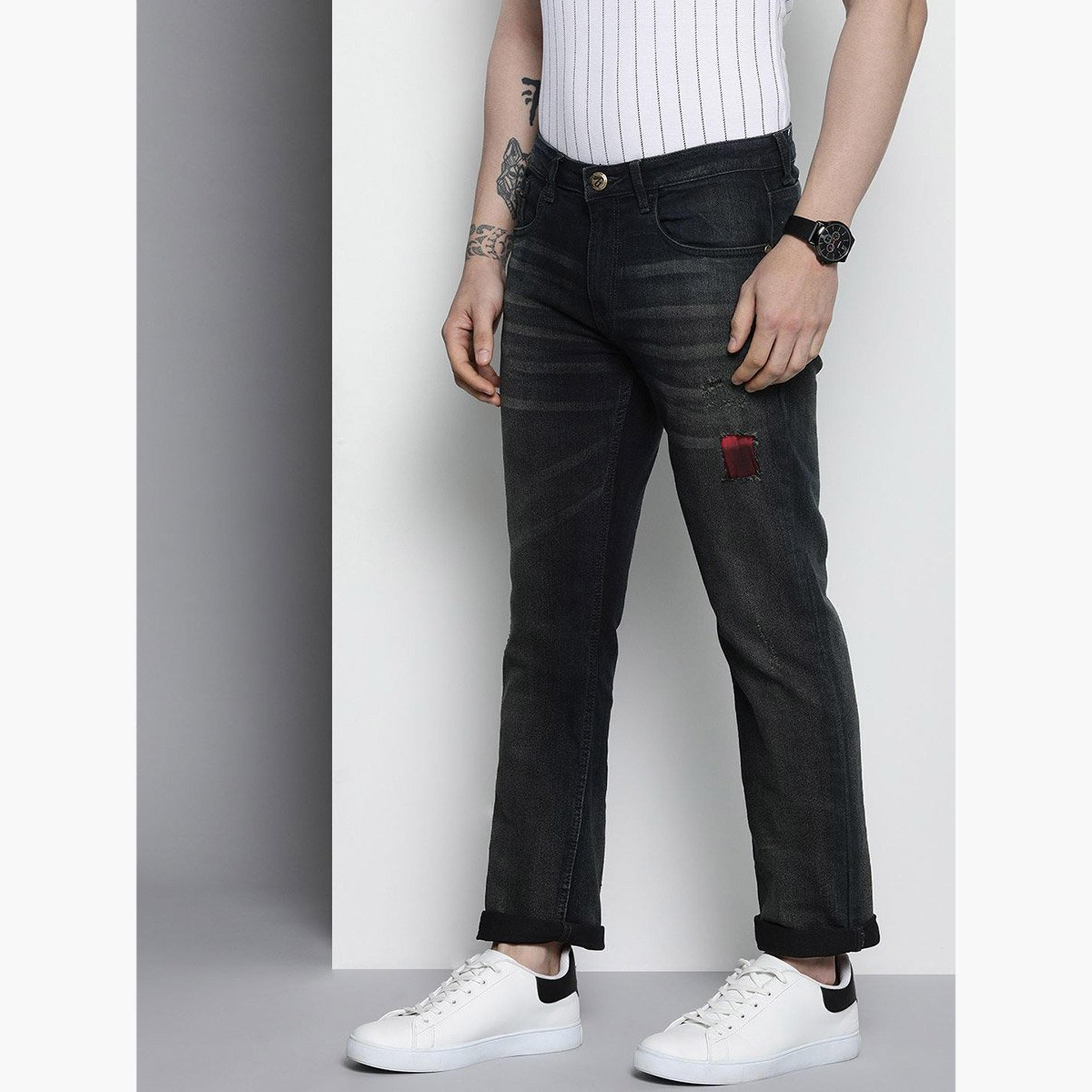 The Indian Garage Co X Styli Men Mid Rise Whisker Slim Fit Jeans-men-clothing-bottoms-jeans-image-2