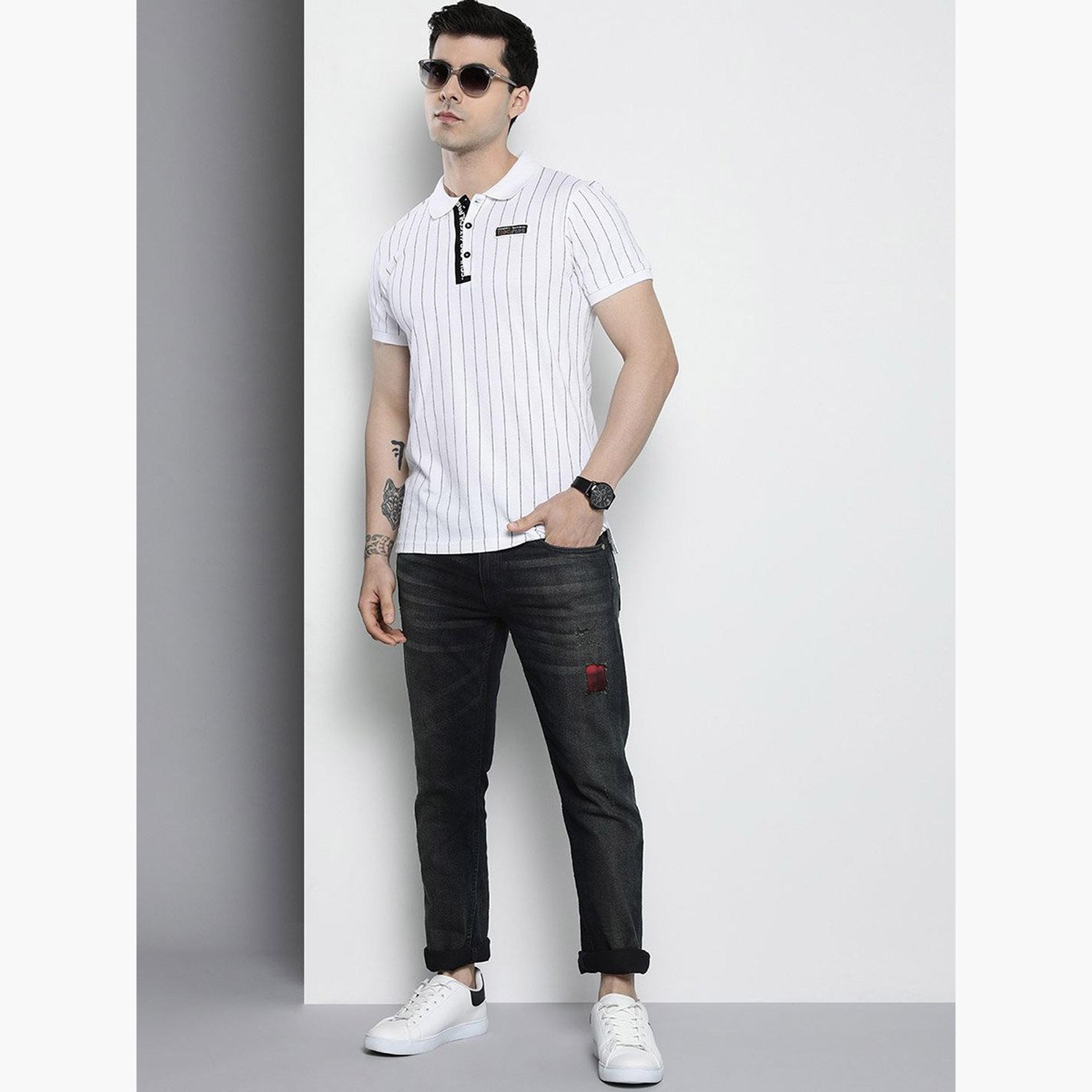 ذا انديان كراج كو × ستايلي - بنطال جينز للرجال تصميم ضيق وخصر متوسط ​​الارتفاع-men-clothing-bottoms-jeans-image-5