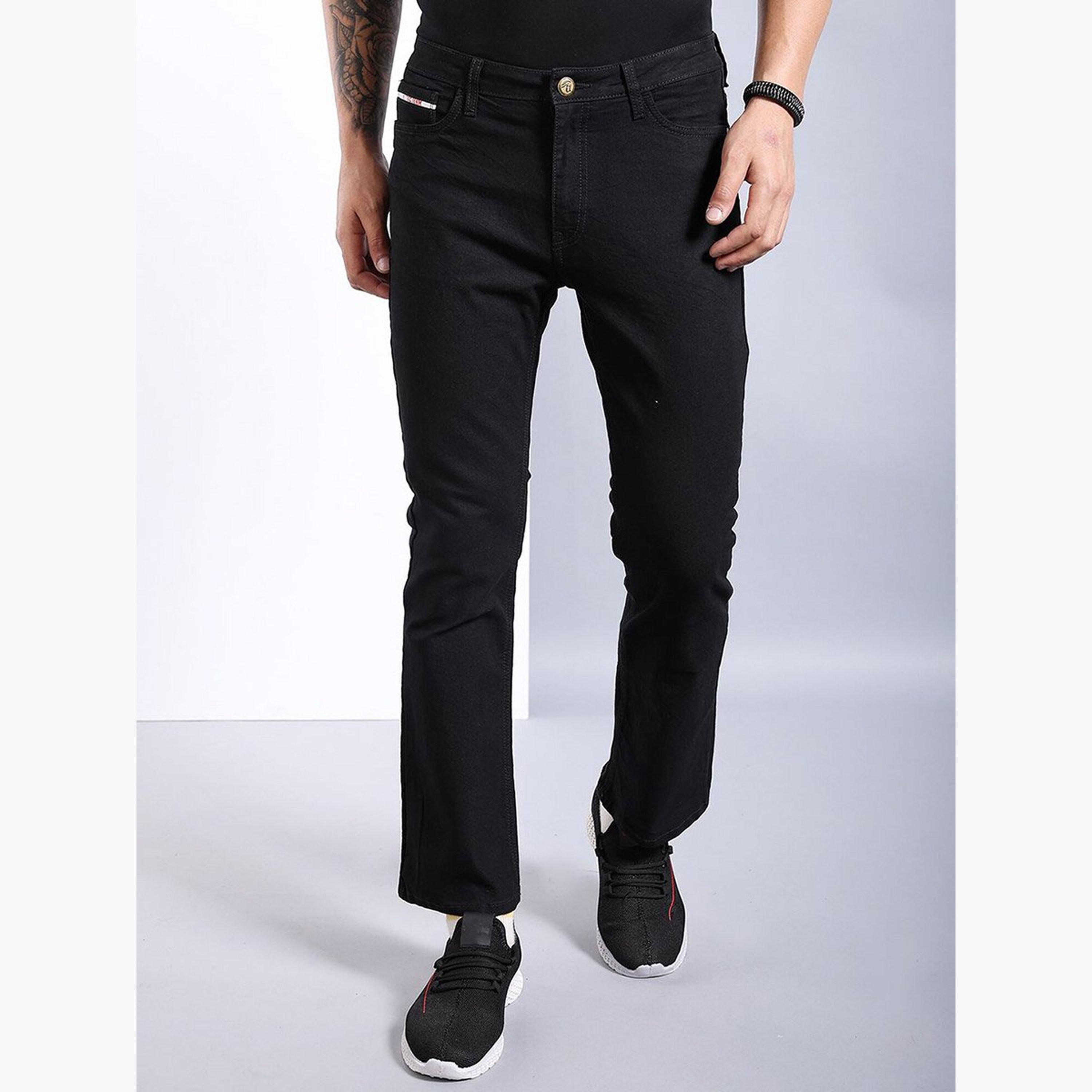 ذا انديان كراج كو × ستايلي - بنطال جينز للرجال متوسط ​​الارتفاع بقصّة واسعة-men-clothing-bottoms-jeans-image-1