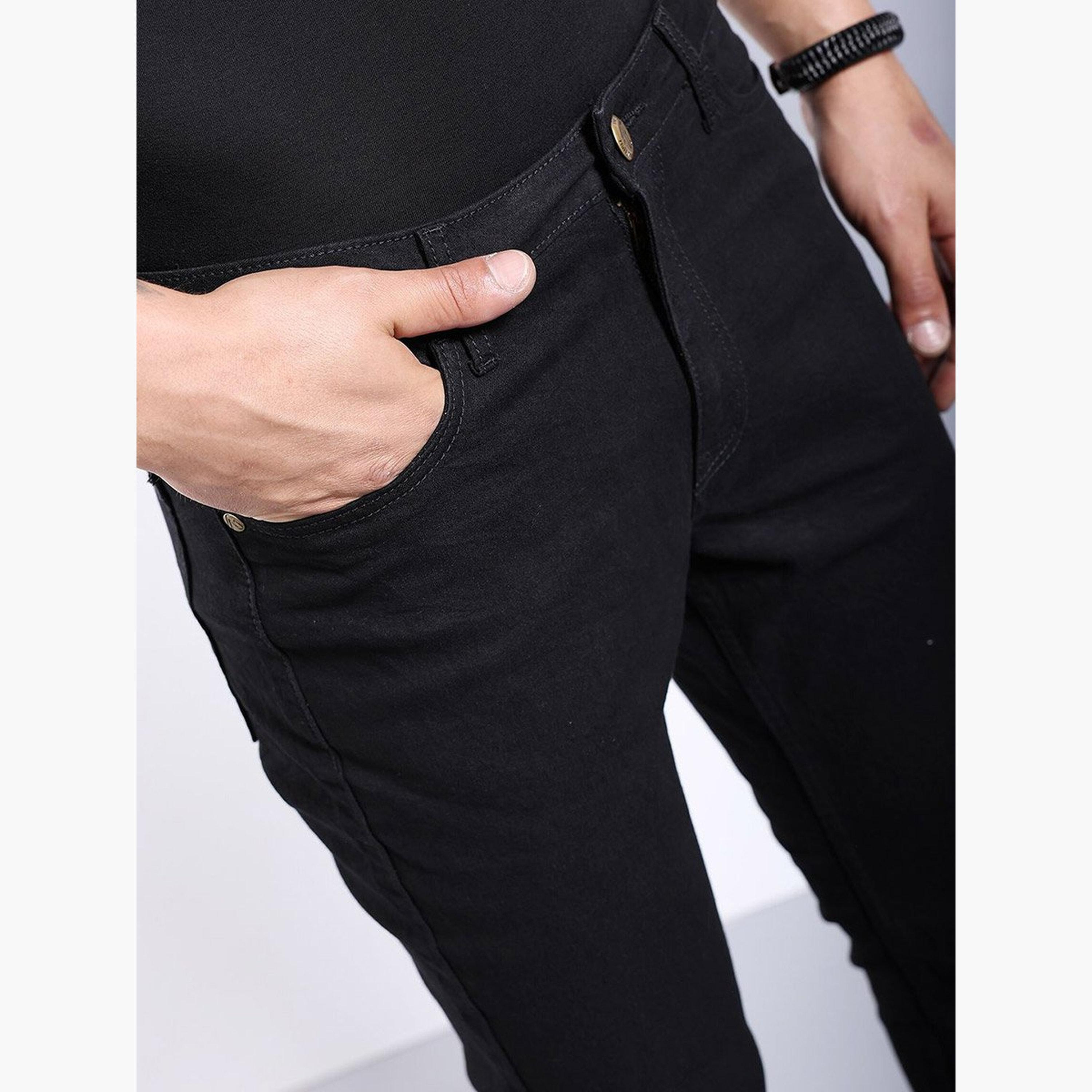 ذا انديان كراج كو × ستايلي - بنطال جينز للرجال متوسط ​​الارتفاع بقصّة واسعة-men-clothing-bottoms-jeans-image-4